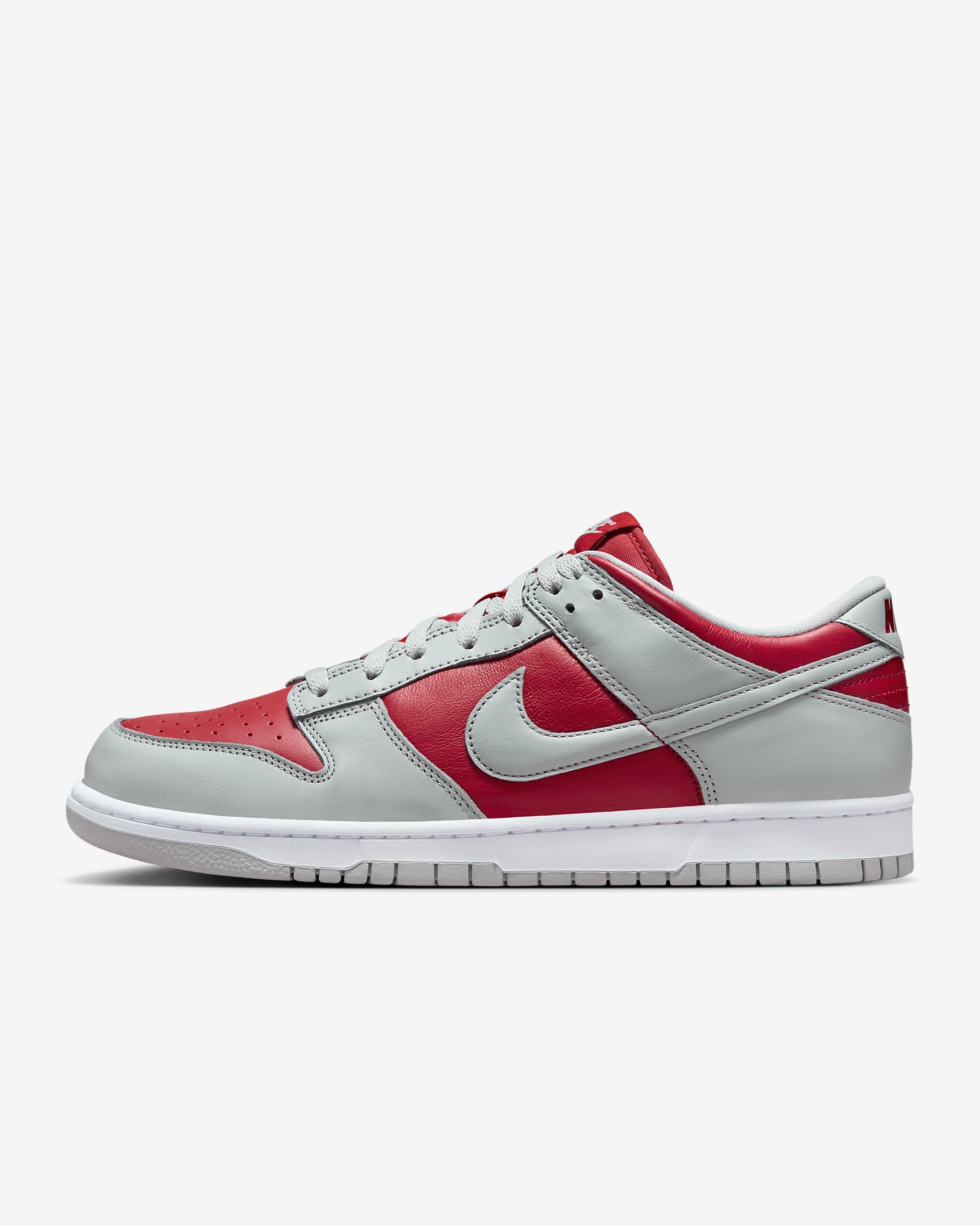 Nike Dunk Low Men's Shoes - Varsity Red/White/Silver