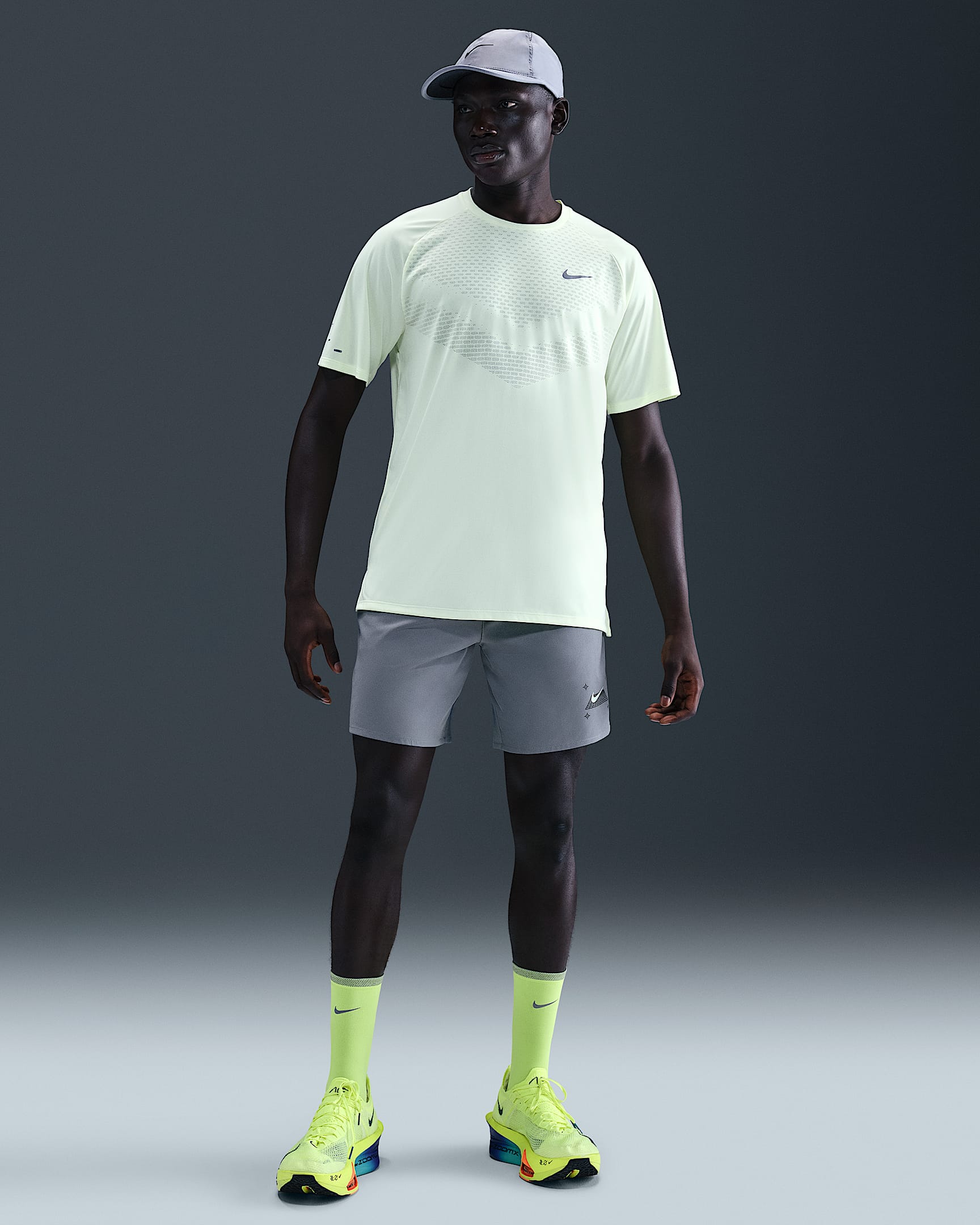 Short avec sous-short intégré Nike Challenger 18 cm pour homme - Cool Grey
