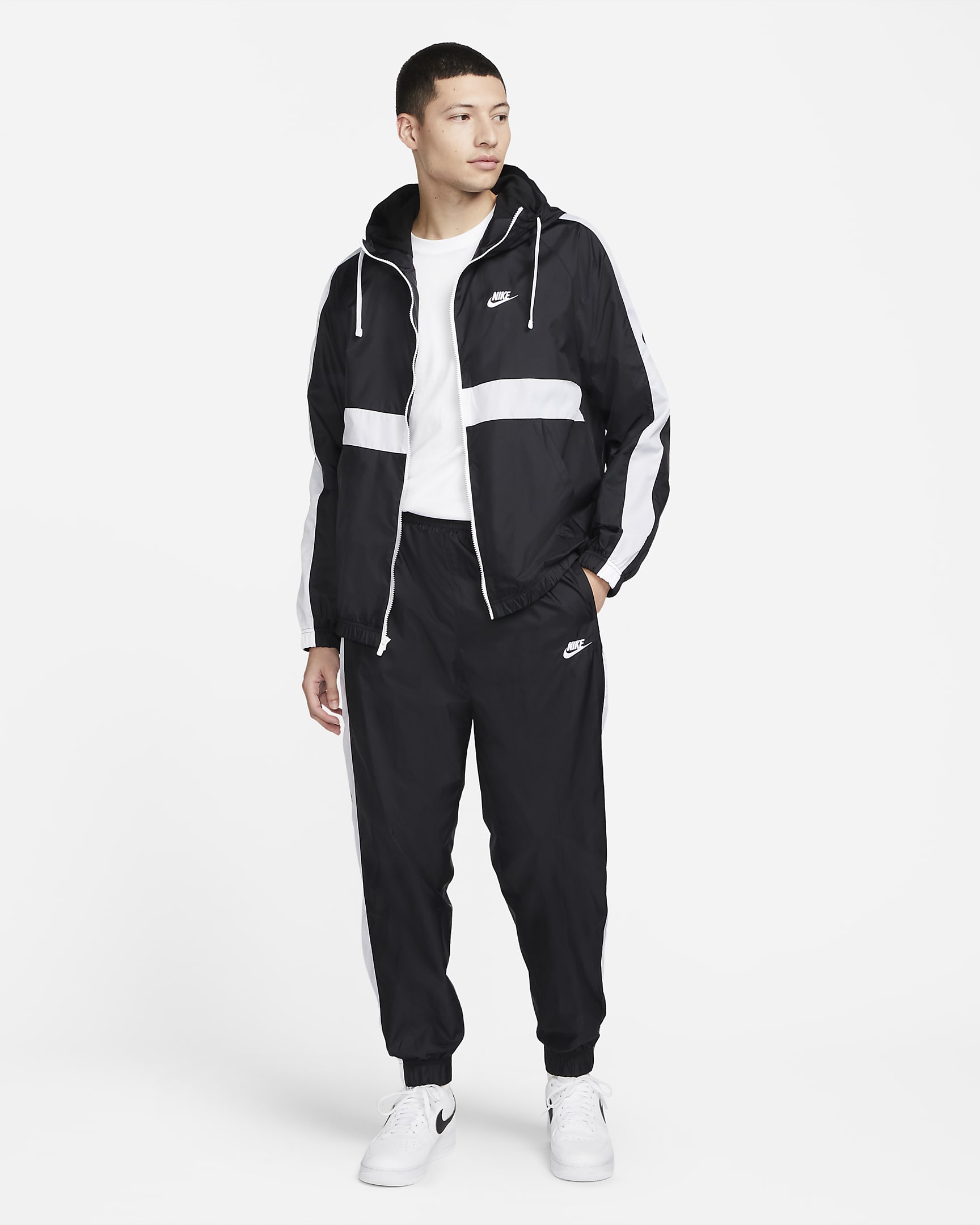 Nike Sportswear Men's Hooded Woven Tracksuit. Nike PT