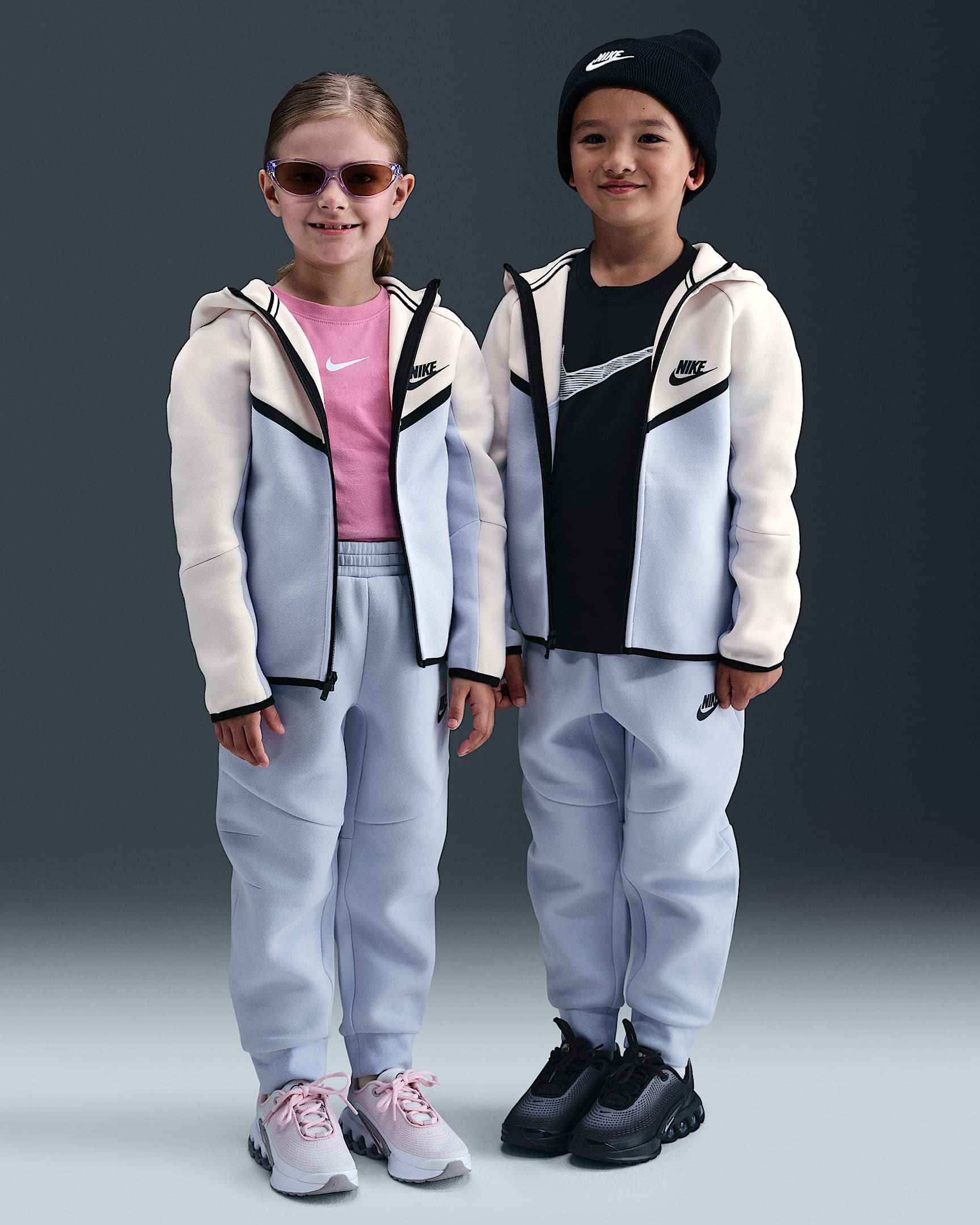 Nike Sportswear Younger Kids' Tech Fleece 2-Piece Full-Zip Set - Ghost