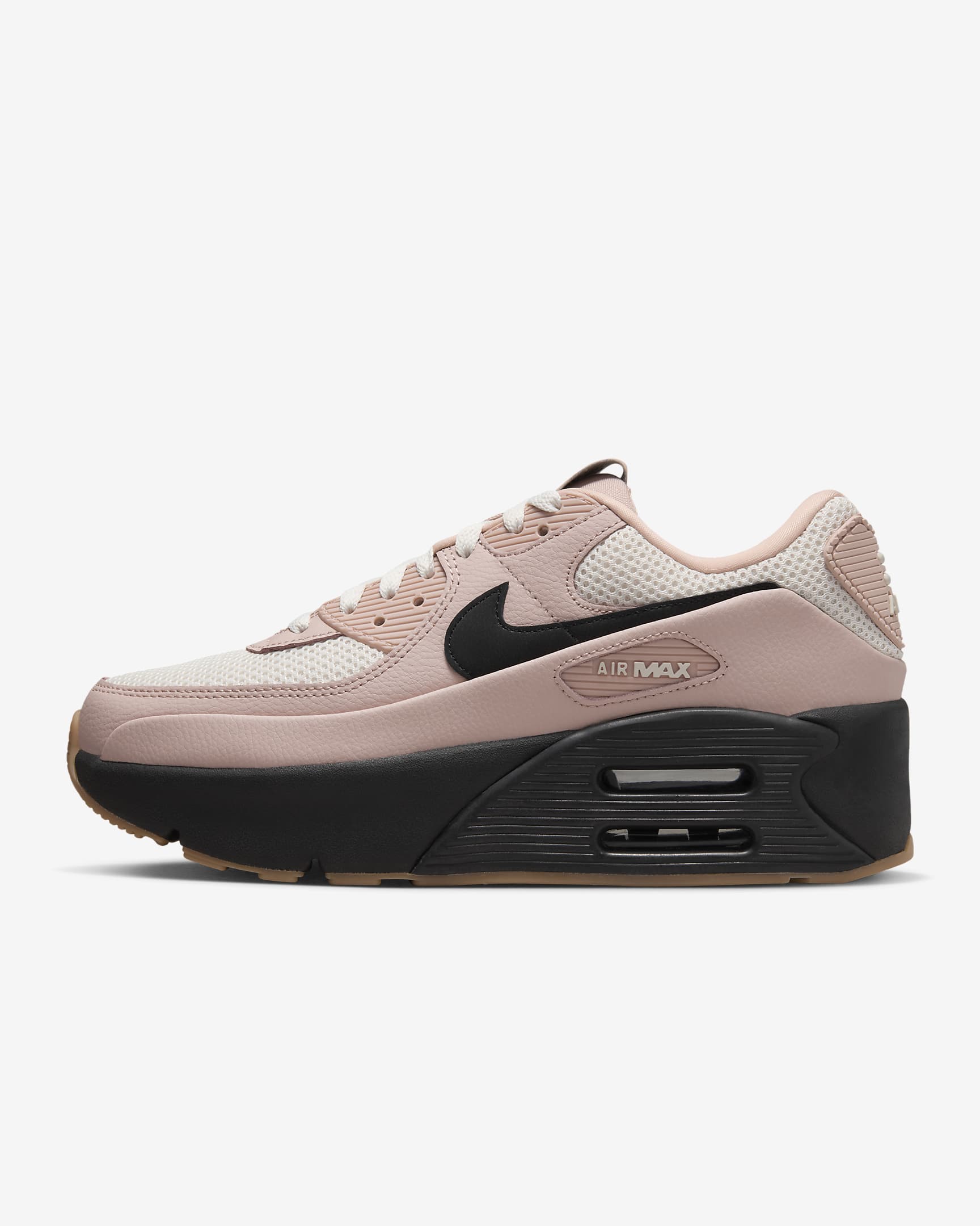 Nike Air Max 90 LV8 Women's Shoes - Pink Oxford/Guava Ice/Gum Medium Brown/Black