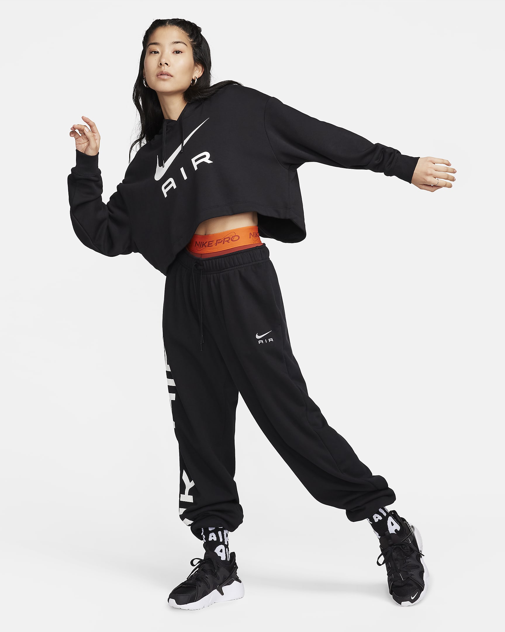 Nike Sportswear Air Women's Oversized Fleece Pullover Hoodie. Nike JP