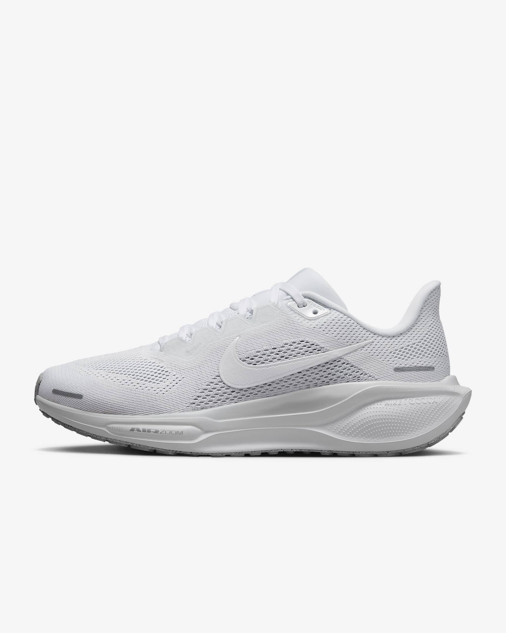 Nike Pegasus 41 Women's Road Running Shoes - White/Pure Platinum/Metallic Silver/White