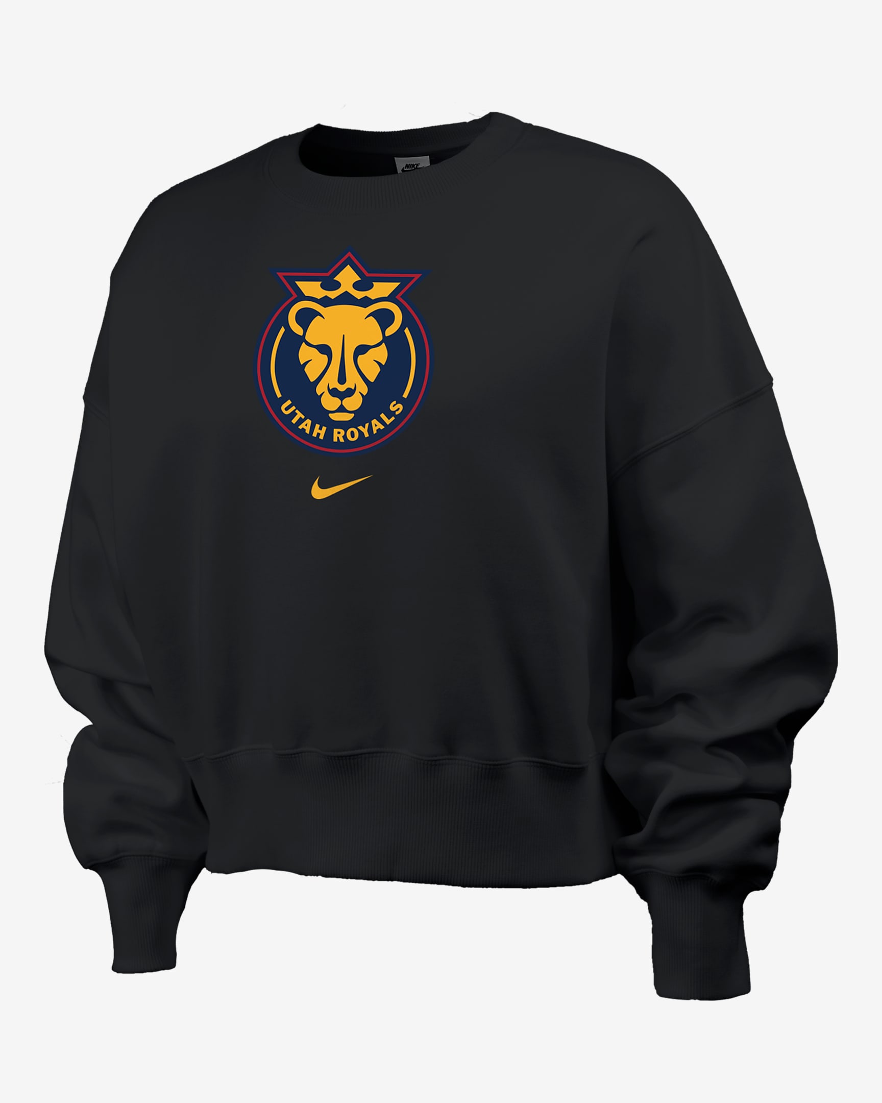 Utah Royals FC Phoenix Fleece Women's Nike NWSL Crew-Neck Sweatshirt - Black