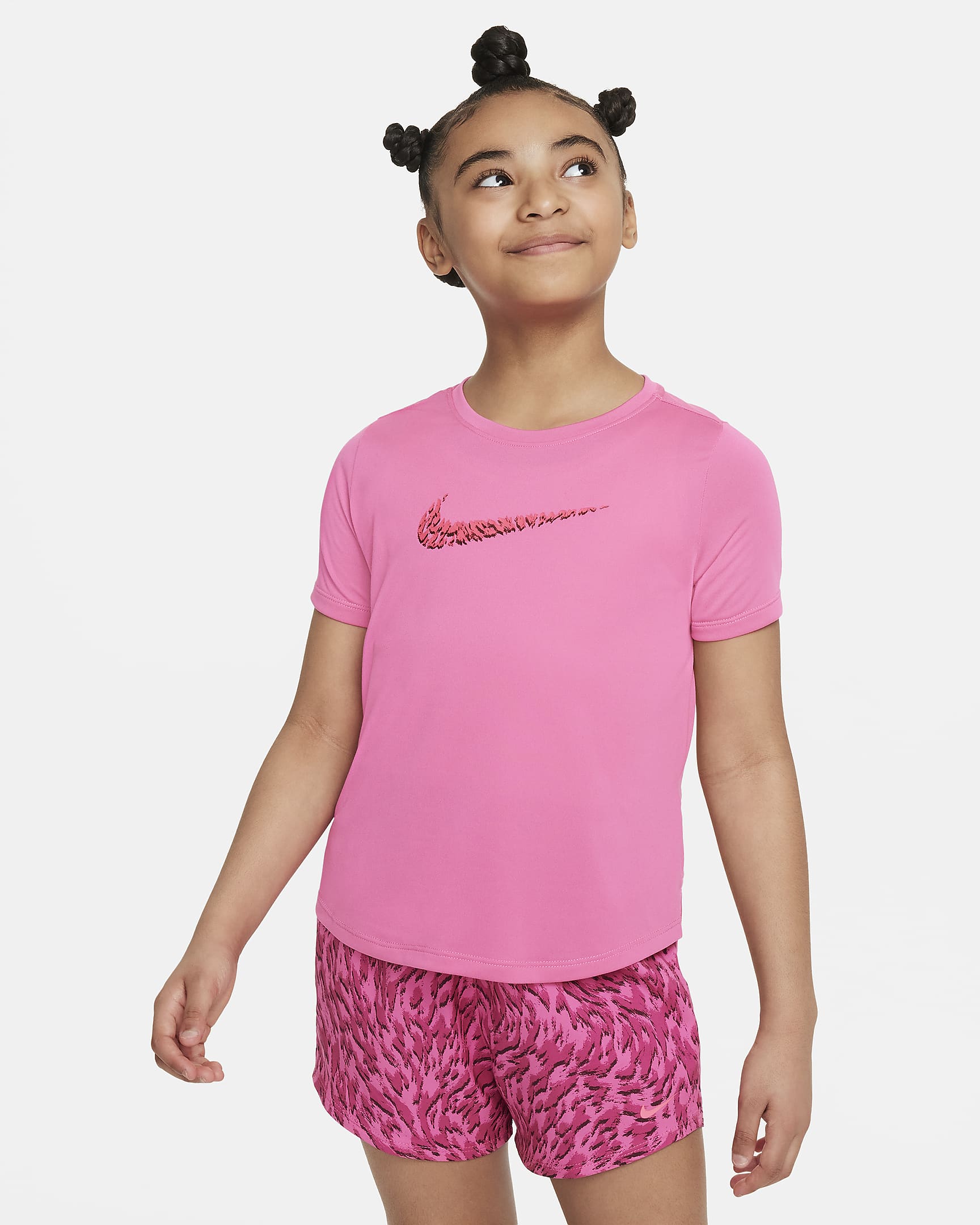 Nike One Camiseta de entrenamiento de manga corta - Niña - Alchemy Pink