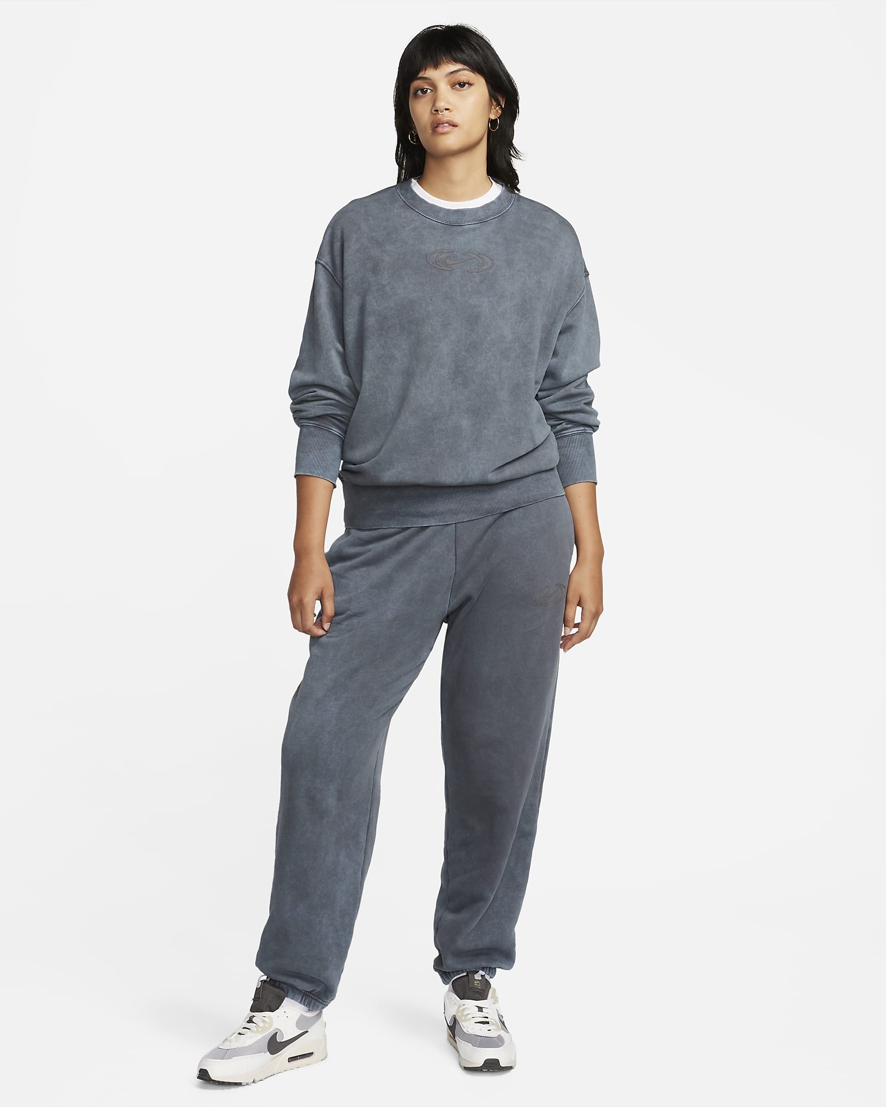 Nike Sportswear Phoenix Fleece Women's Oversized Crew-Neck Sweatshirt - Anthracite