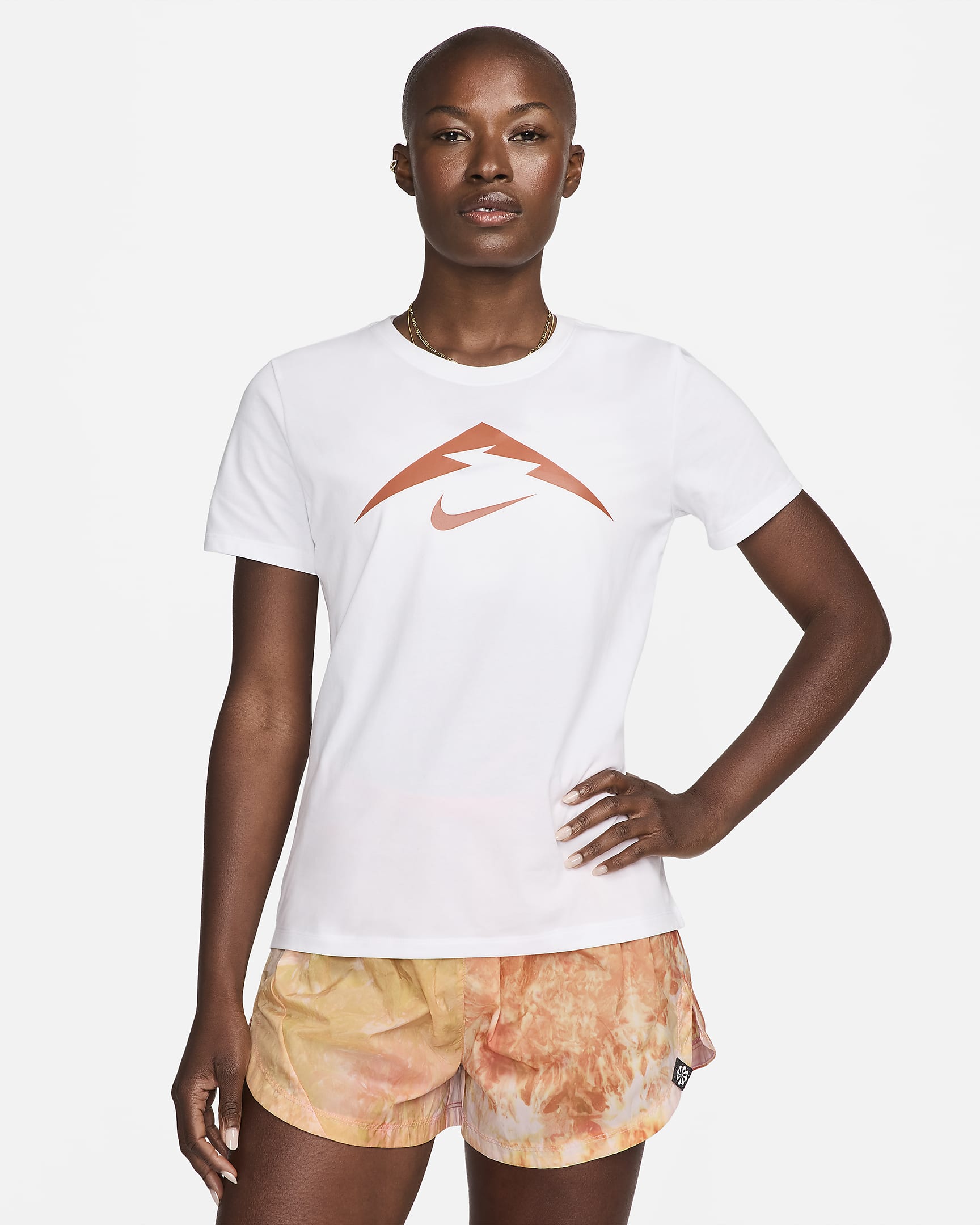 T-shirt Dri-FIT Nike Trail – Donna - Bianco