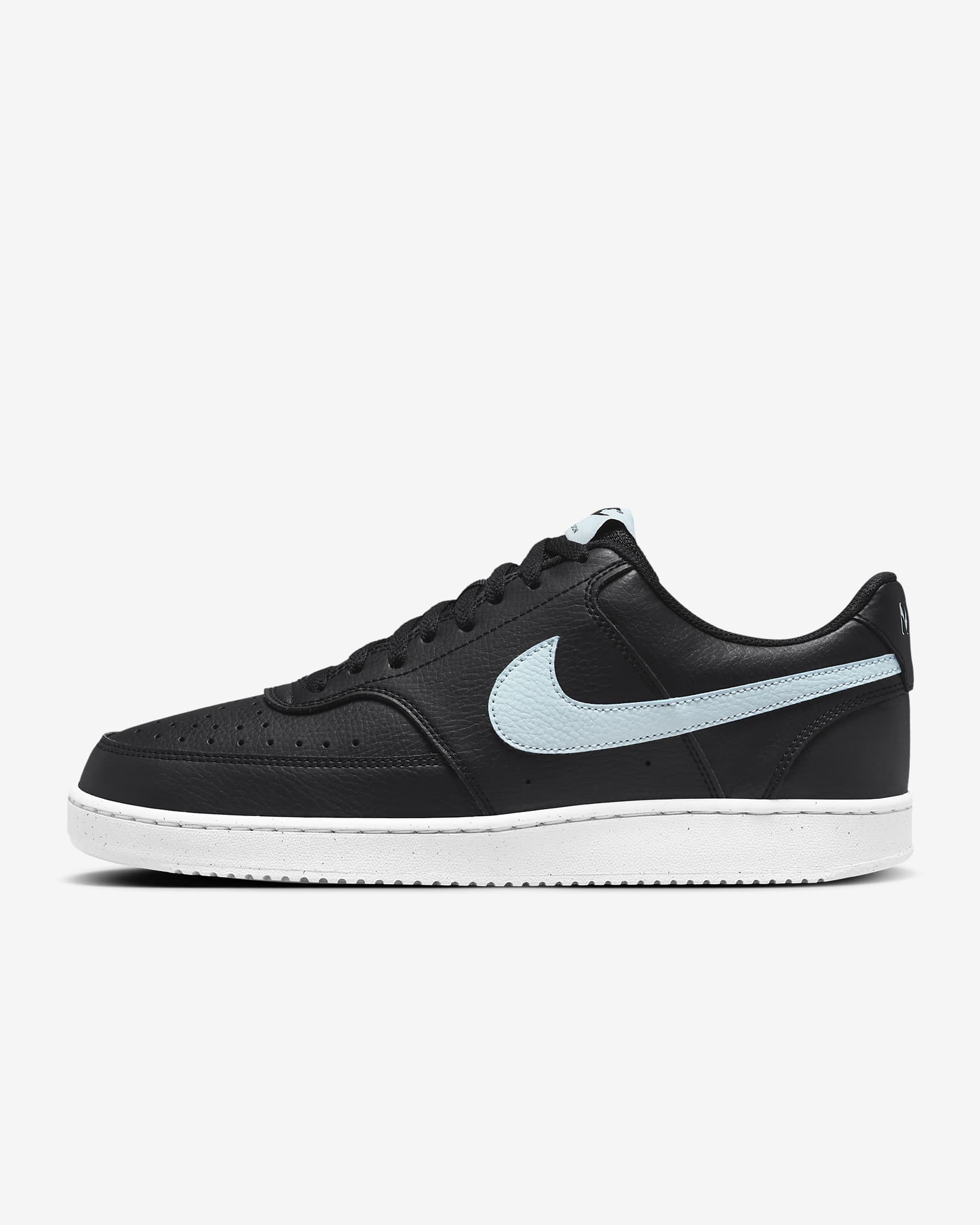 Nike Court Vision Low Next Nature Men's Shoes - Black/White/Glacier Blue