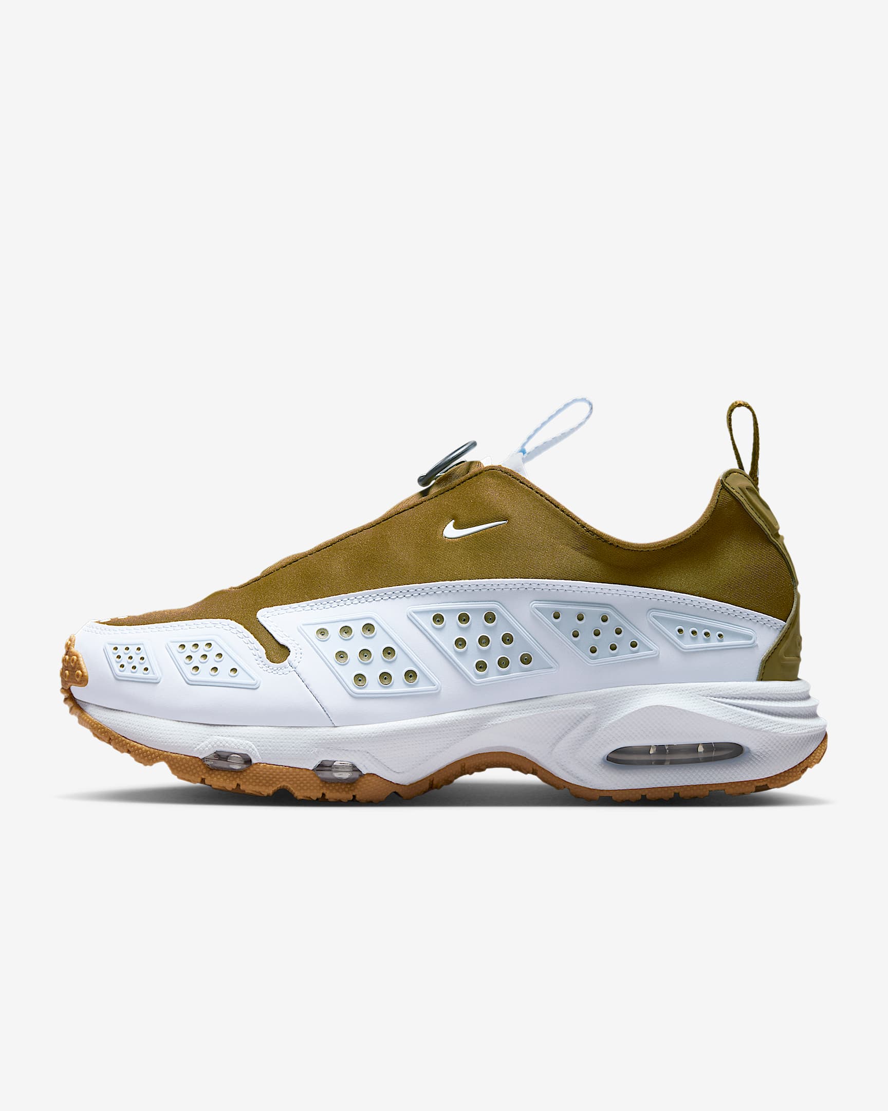 Nike Air Max SNDR Women's Shoes - Olive Flak/Black/Gum Medium Brown/Blue Tint