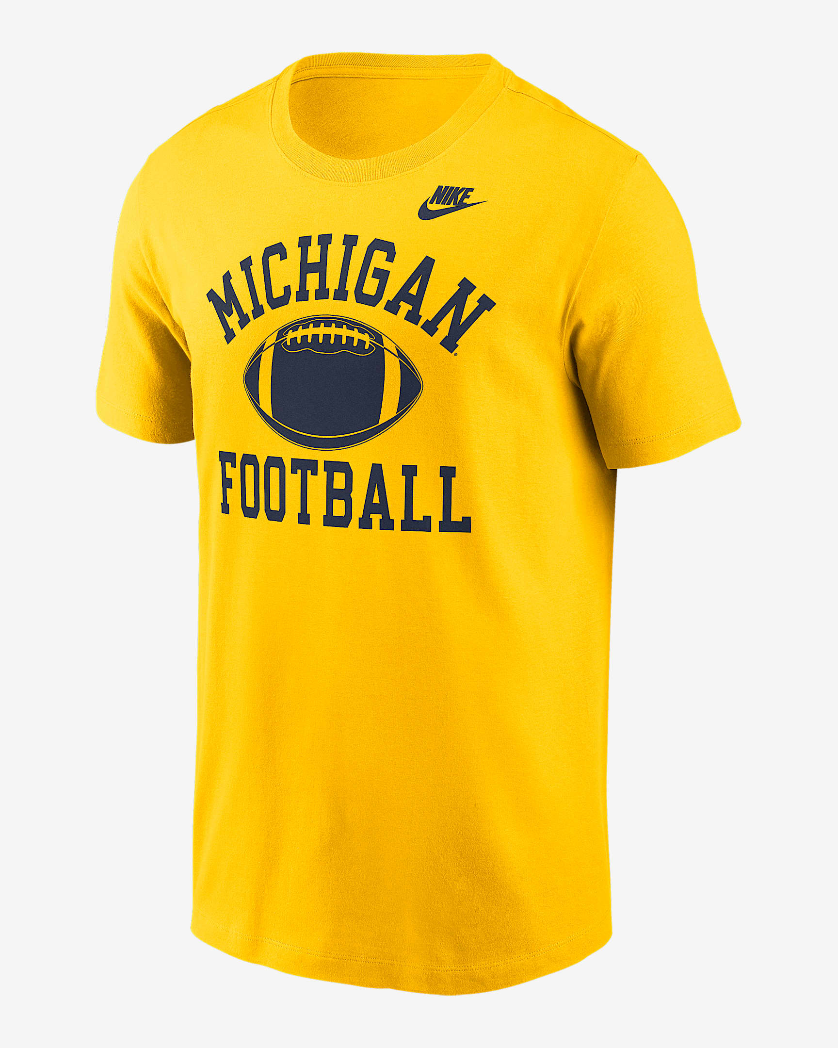 Michigan Legacy Football Icon Men's Nike College T-Shirt - Maize