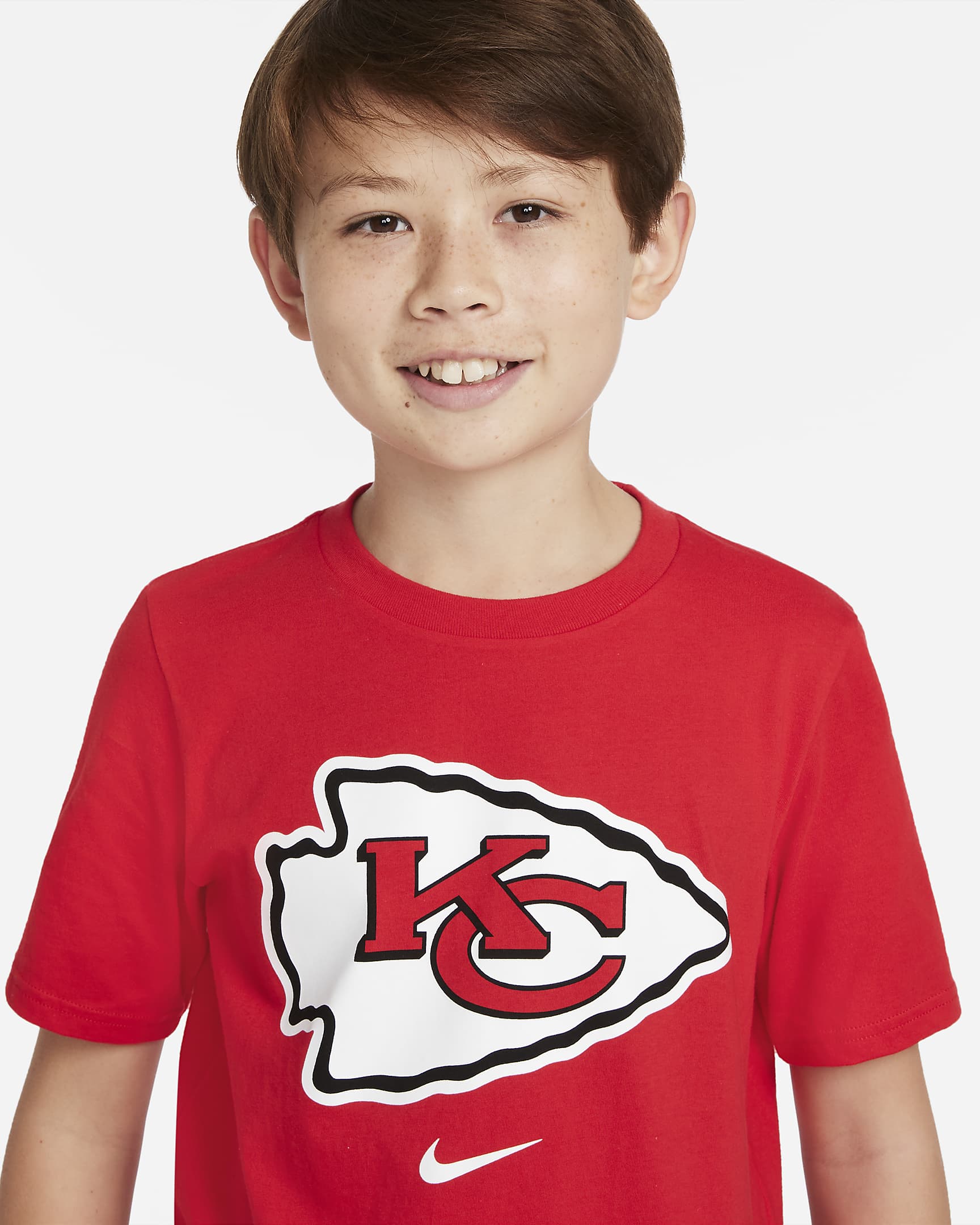 T-shirt dla dużych dzieci Nike (NFL Kansas City Chiefs) - University Red