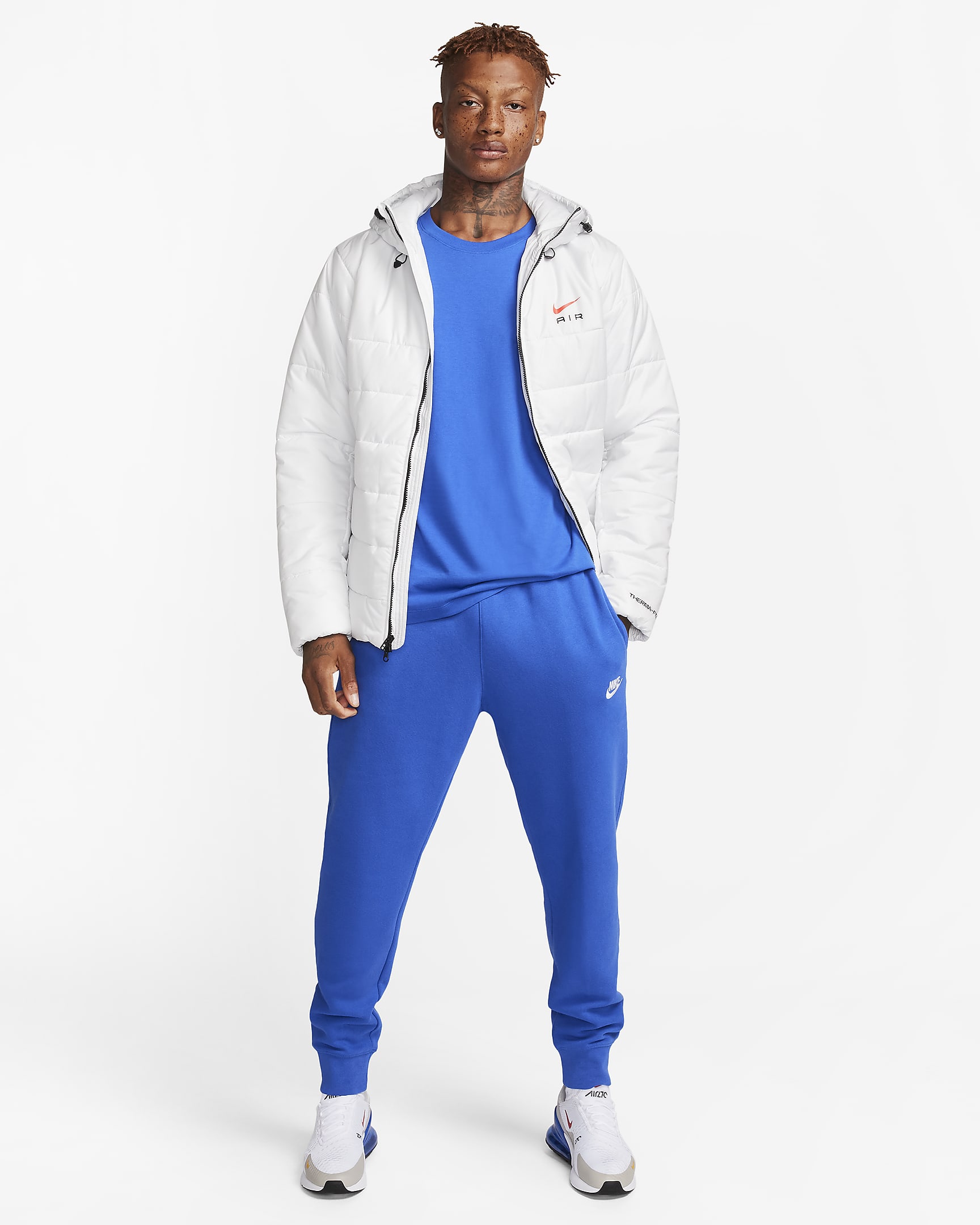 Joggers Nike Sportswear Club Fleece - Royal juego/Royal juego/Blanco