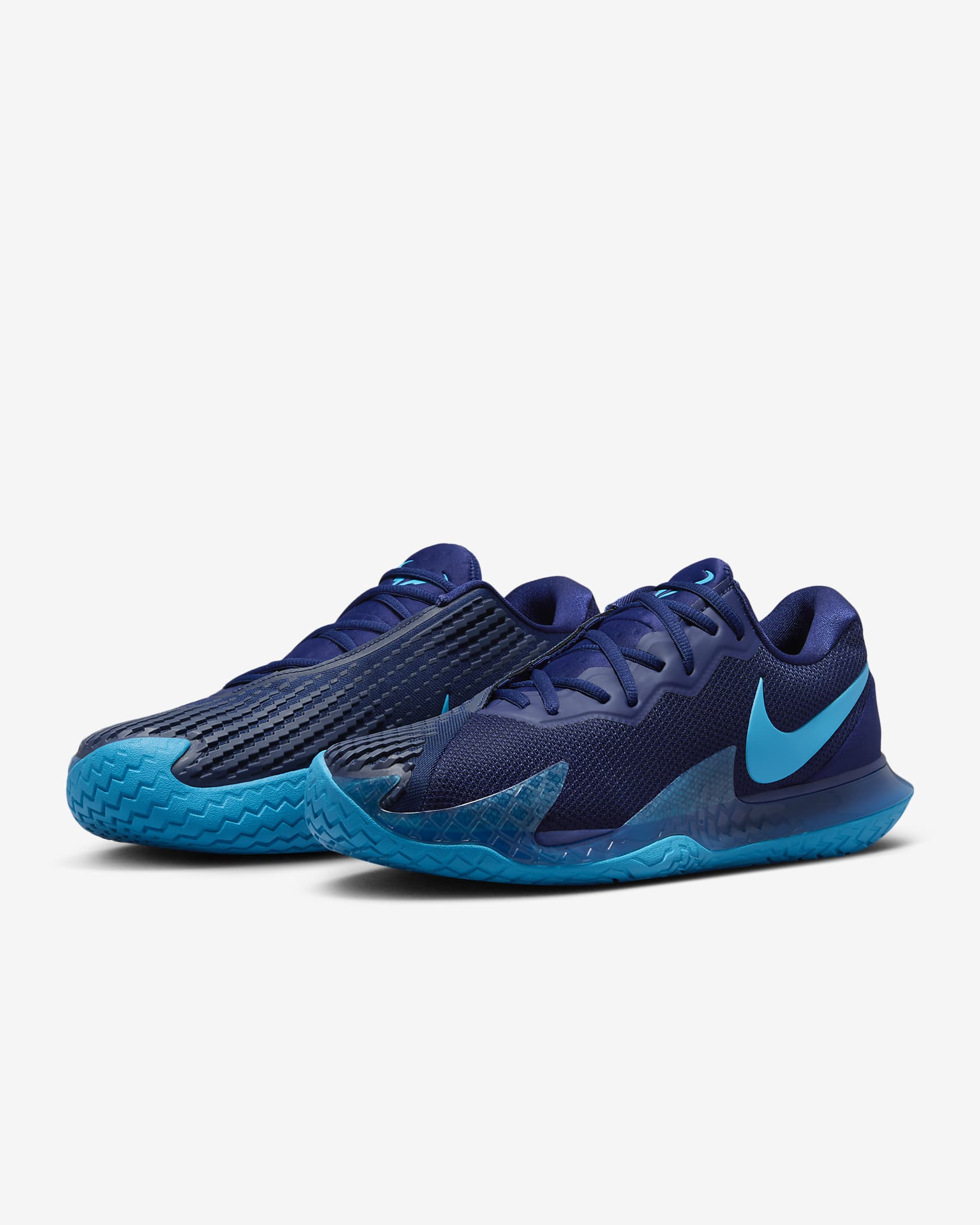 NikeCourt Zoom Vapor Cage 4 Rafa Men's Hard Court Tennis Shoes - Blue Void/Blue Void/Laser Blue