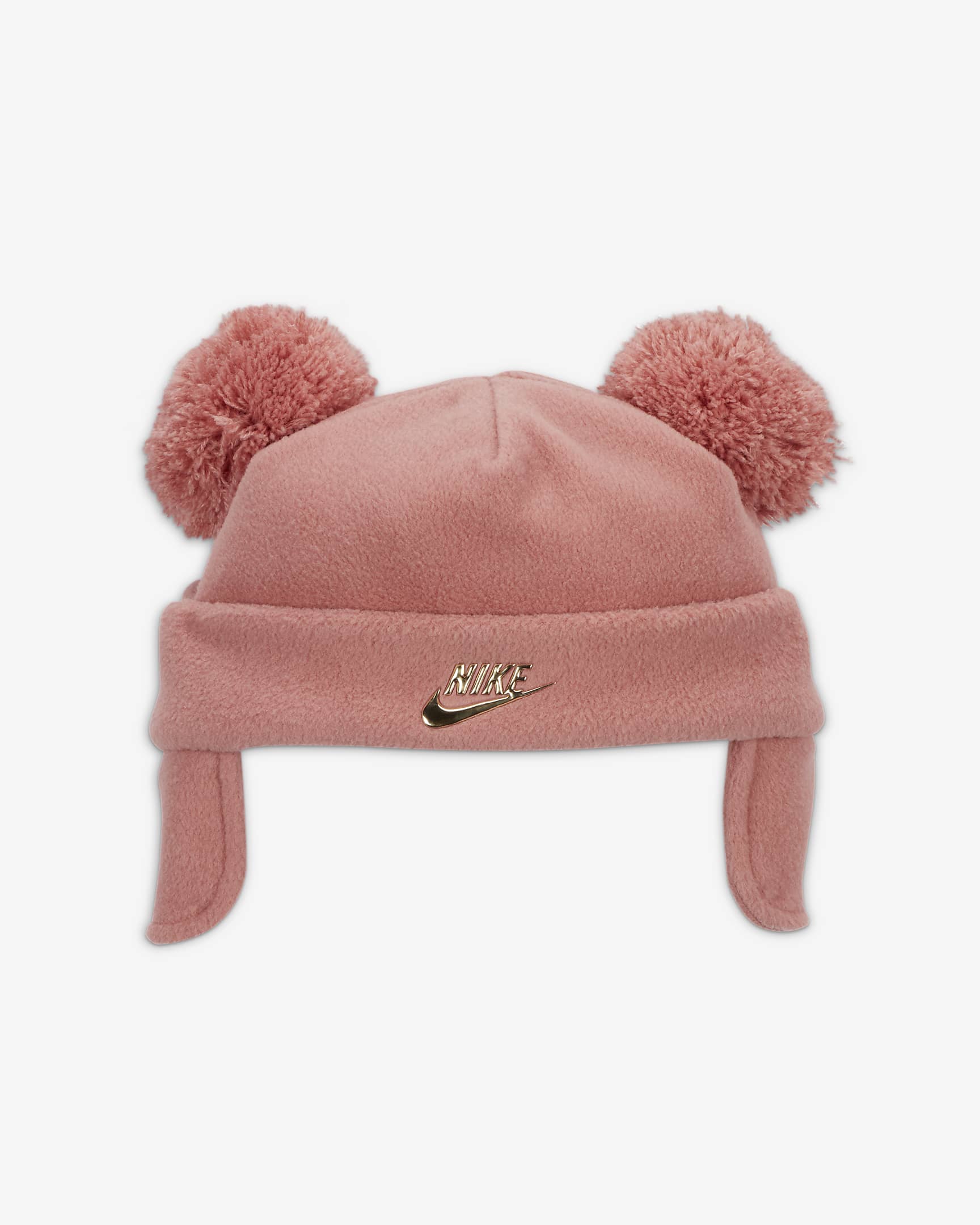Nike TwoPomPom Peak Baby Trapper Set Baby 2Piece Hat Set. Nike LU