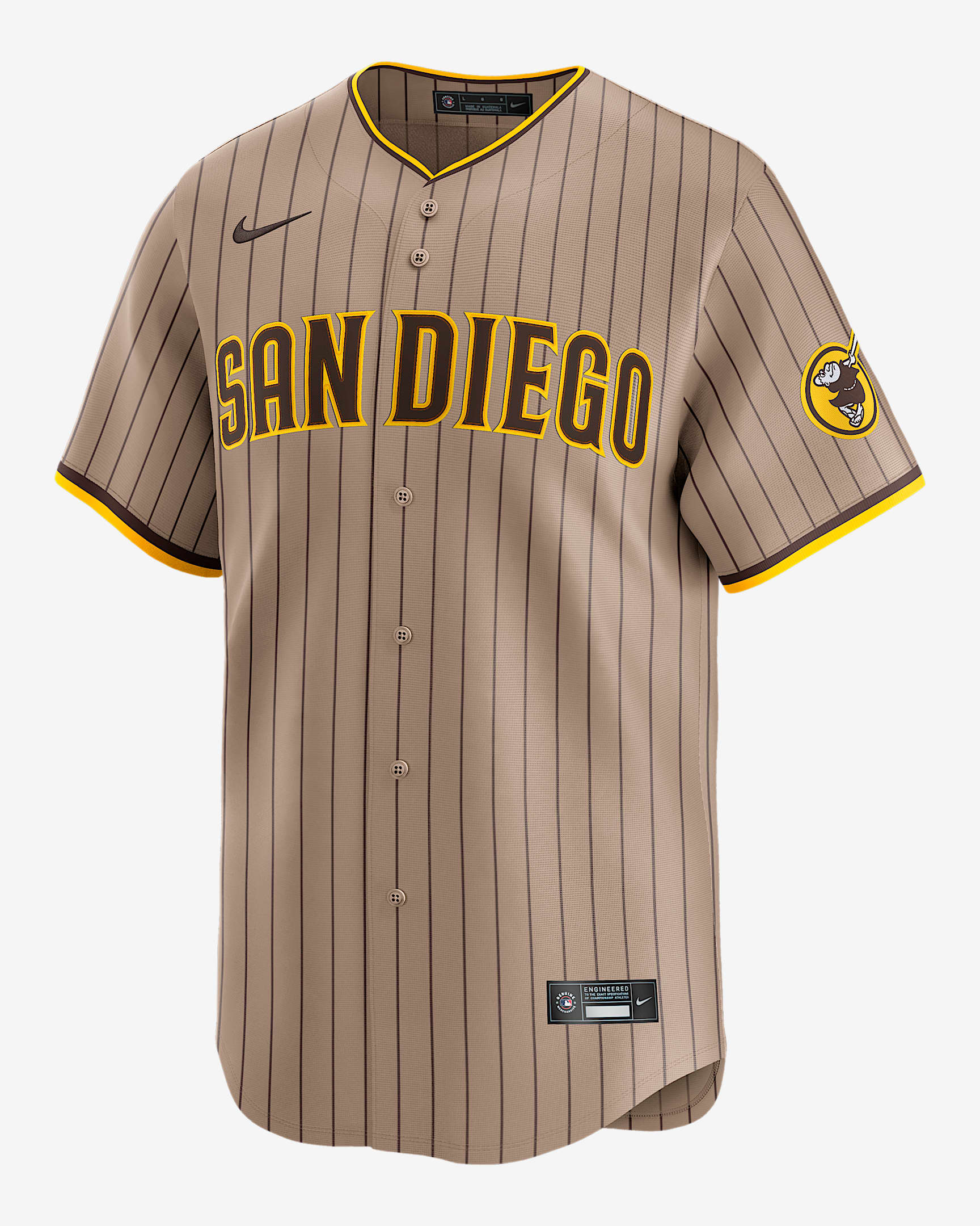 Manny Machado San Diego Padres Men's Nike Dri-FIT ADV MLB Limited Jersey - Khaki