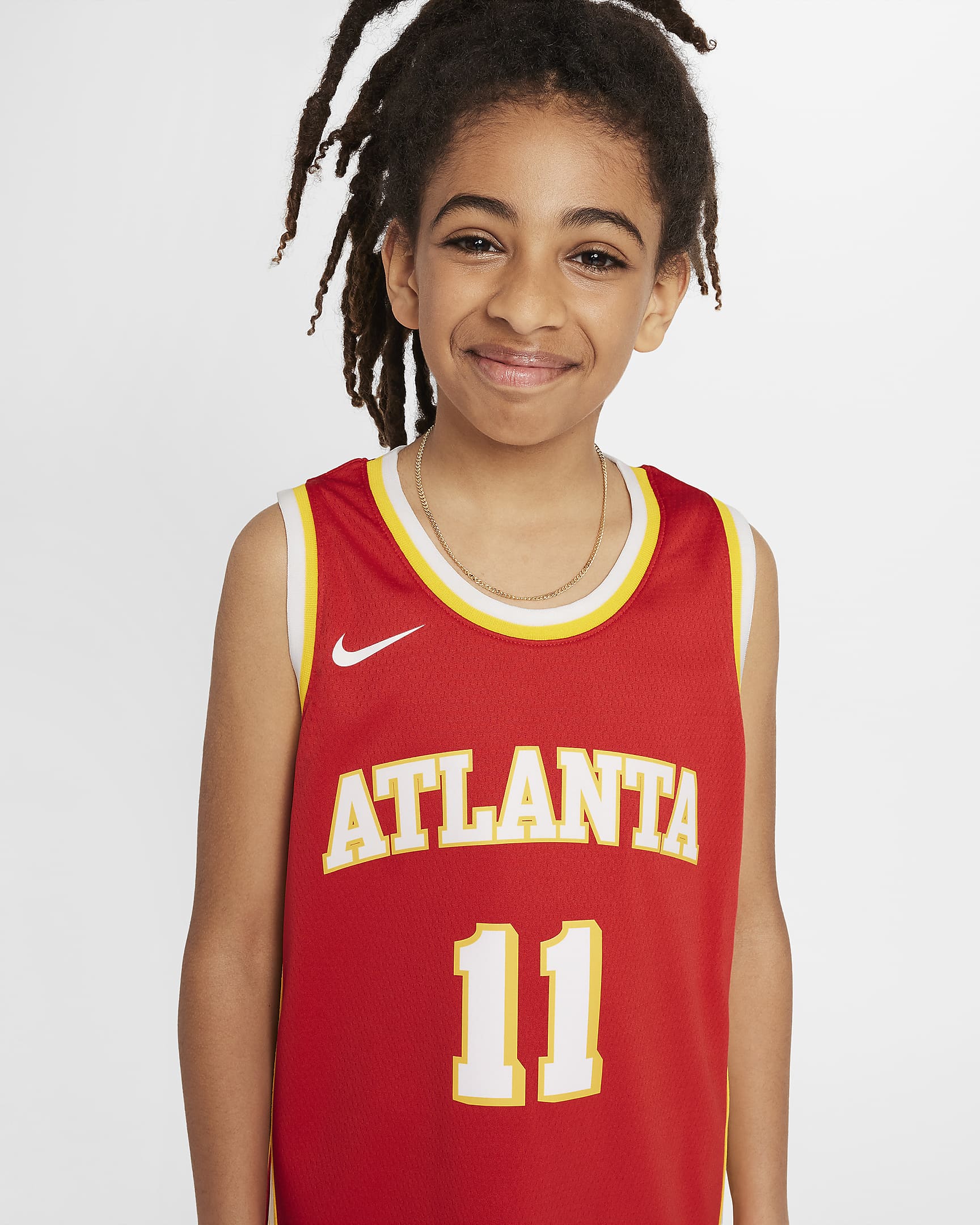 Atlanta Hawks 2023/24 Icon Edition Older Kids' Nike NBA Swingman Jersey ...