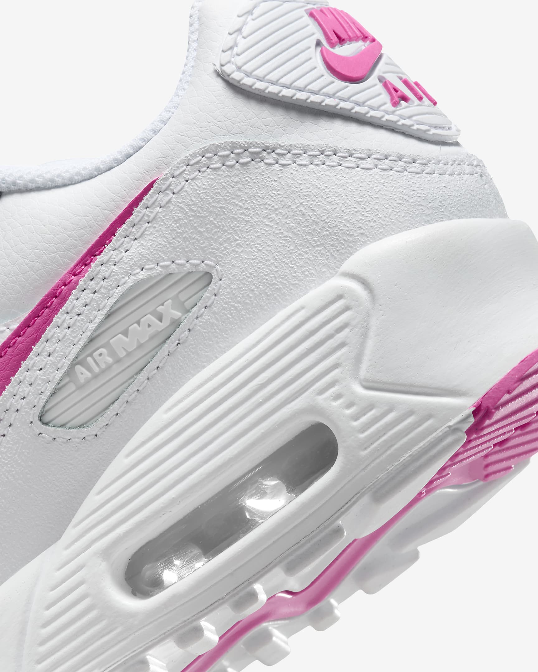 Παπούτσια Nike Air Max 90 για μεγάλα παιδιά - Λευκό/Laser Fuchsia