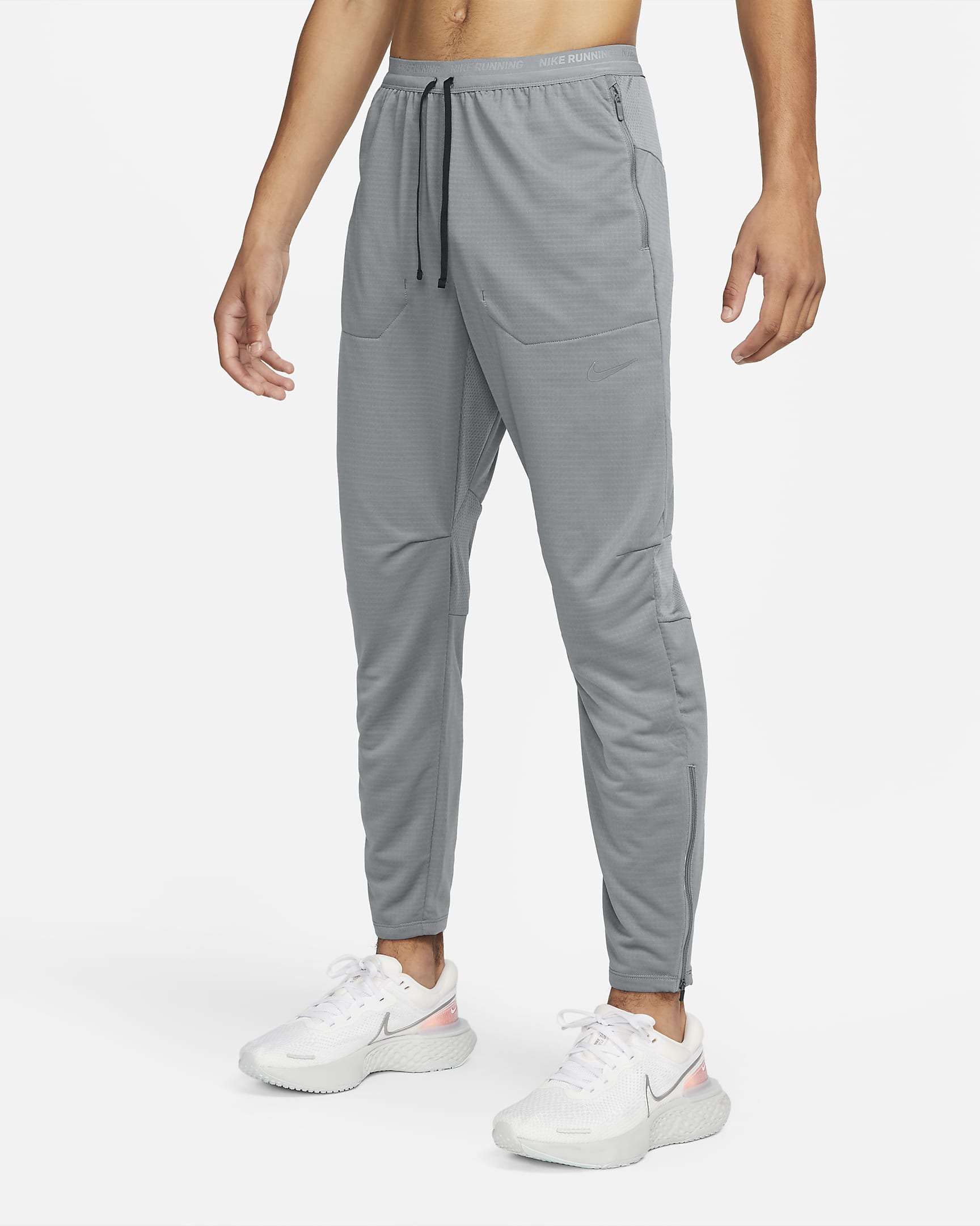 Calças de running em malha Dri-FIT Nike Phenom para homem - Cinzento Smoke