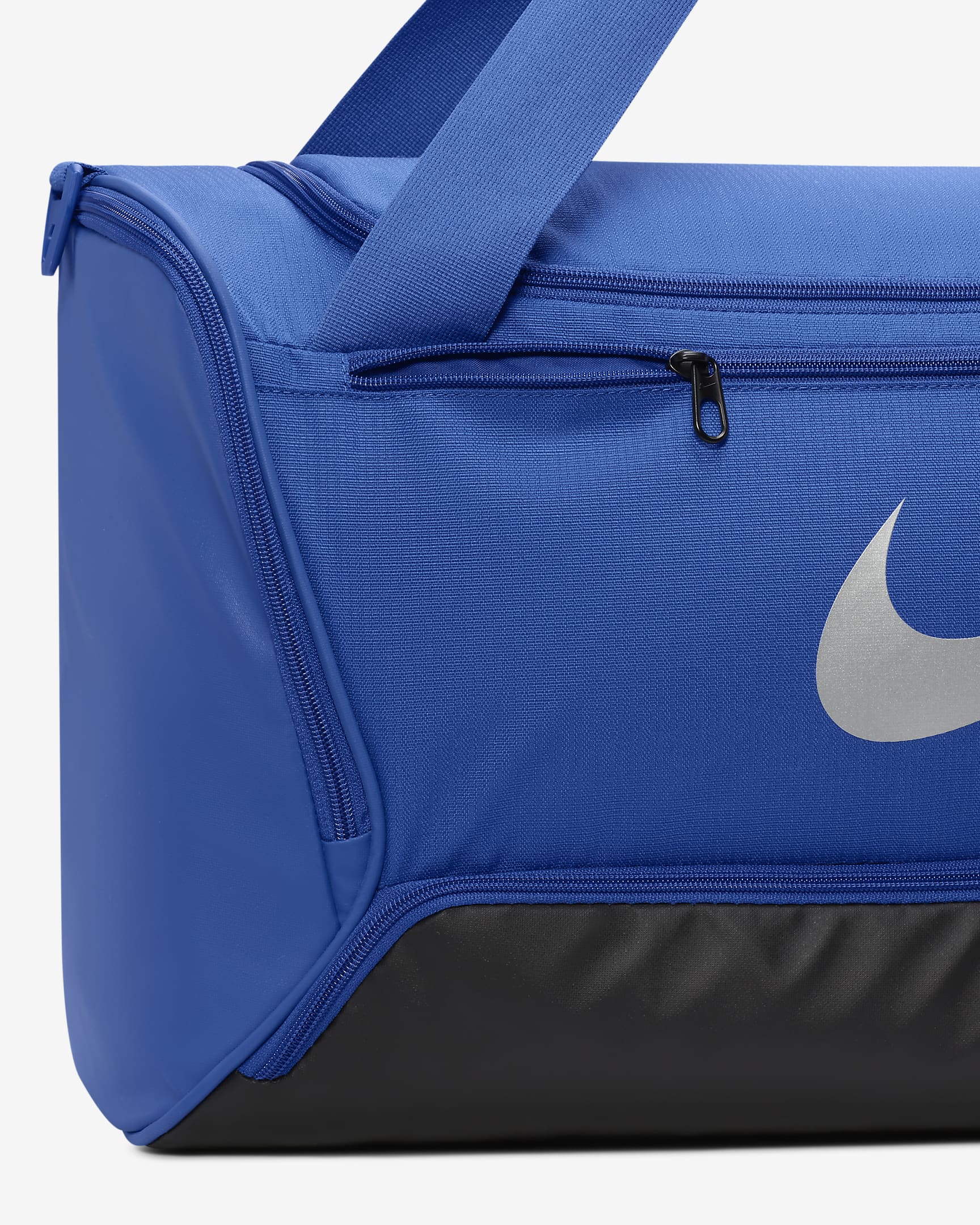 Nike Brasilia 9.5 Training Duffel Bag (Medium, 60L) - Game Royal/Black/Metallic Silver