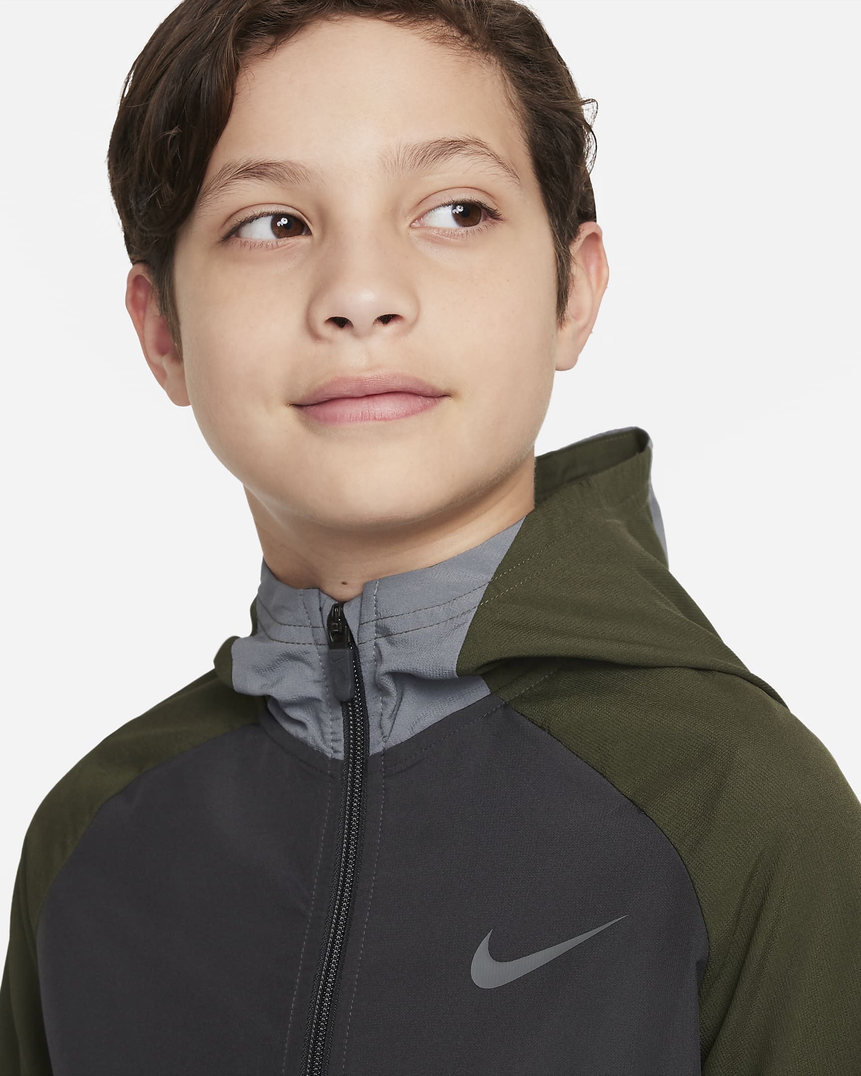 Nike Dri-FIT Older Kids' (Boys') Woven Training Jacket. Nike AT