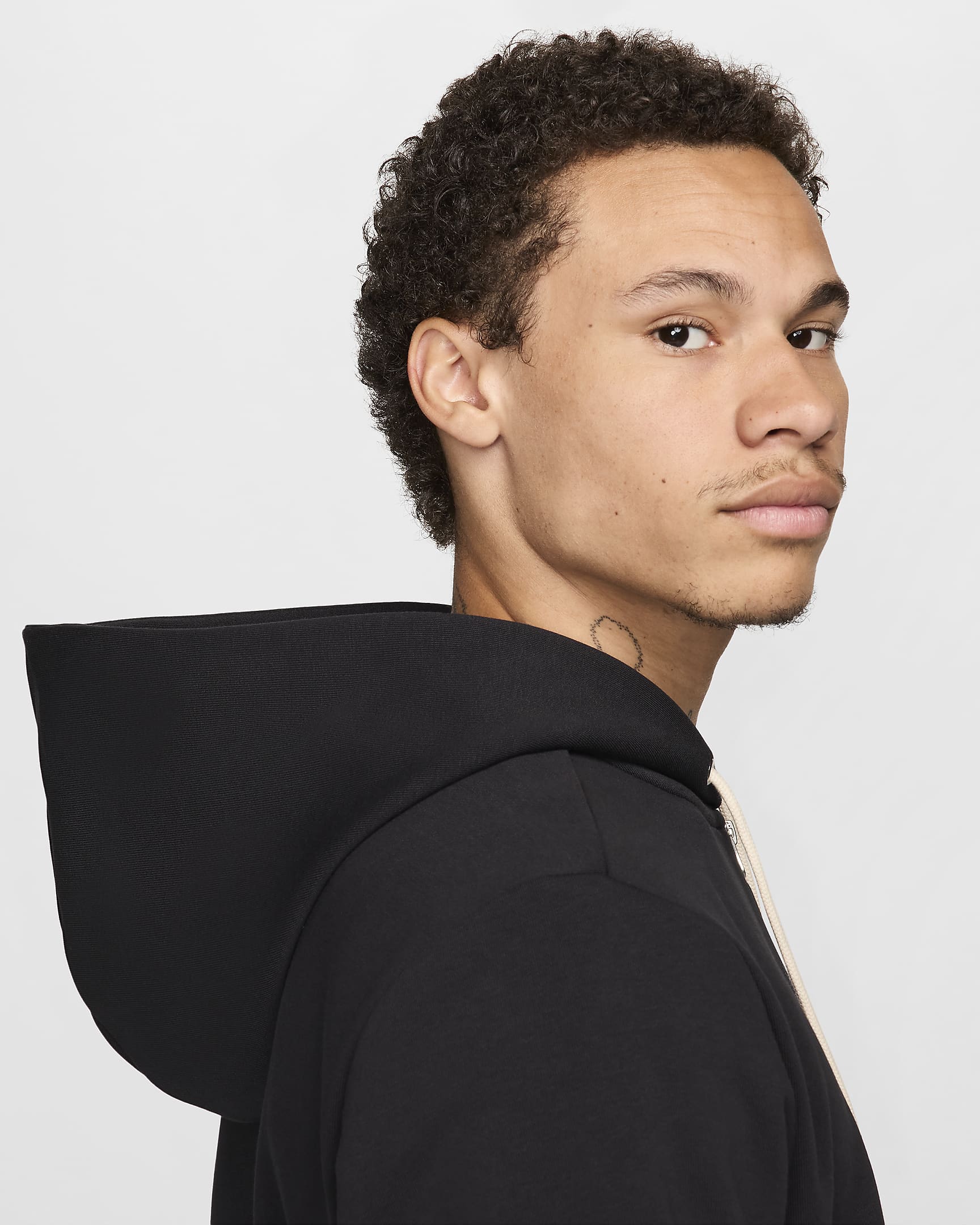 Sweat à capuche de basket à zip Dri-FIT Nike Standard Issue pour homme - Noir/Pale Ivory