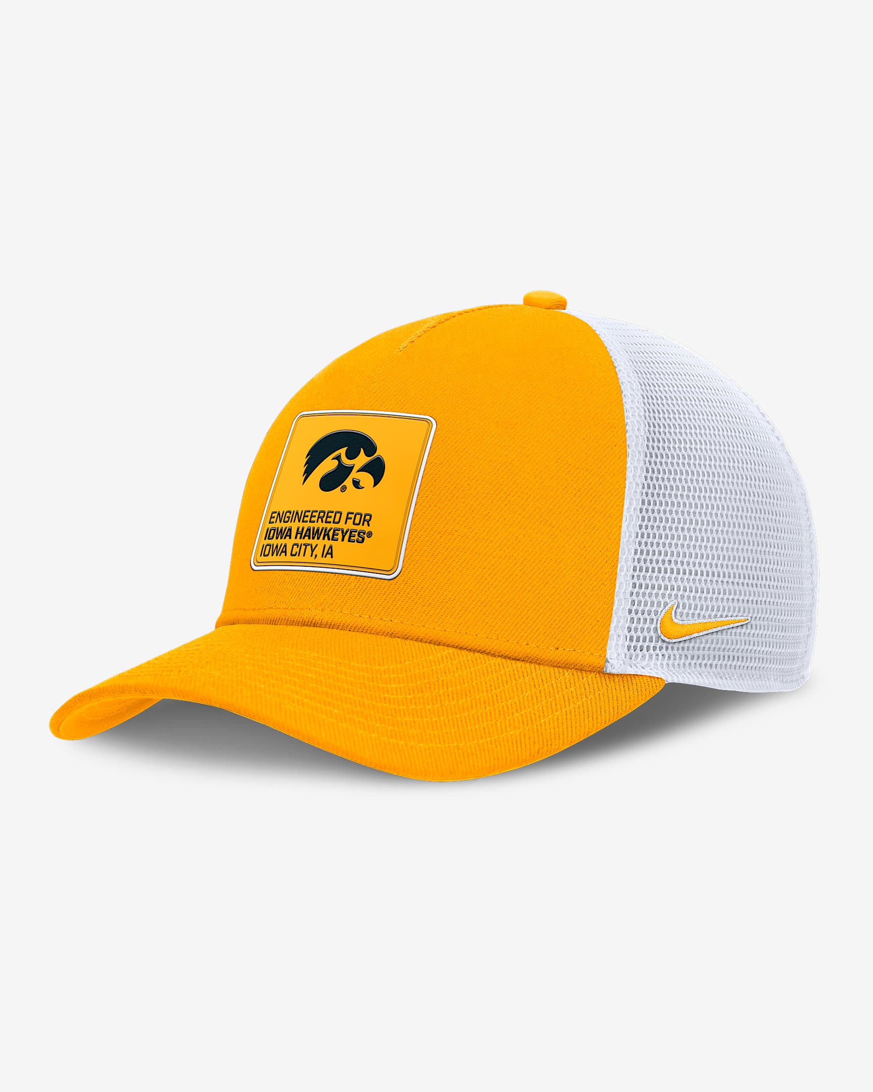 Iowa On-Field Rise Engineered Men's Nike College Trucker Adjustable Hat - Gold