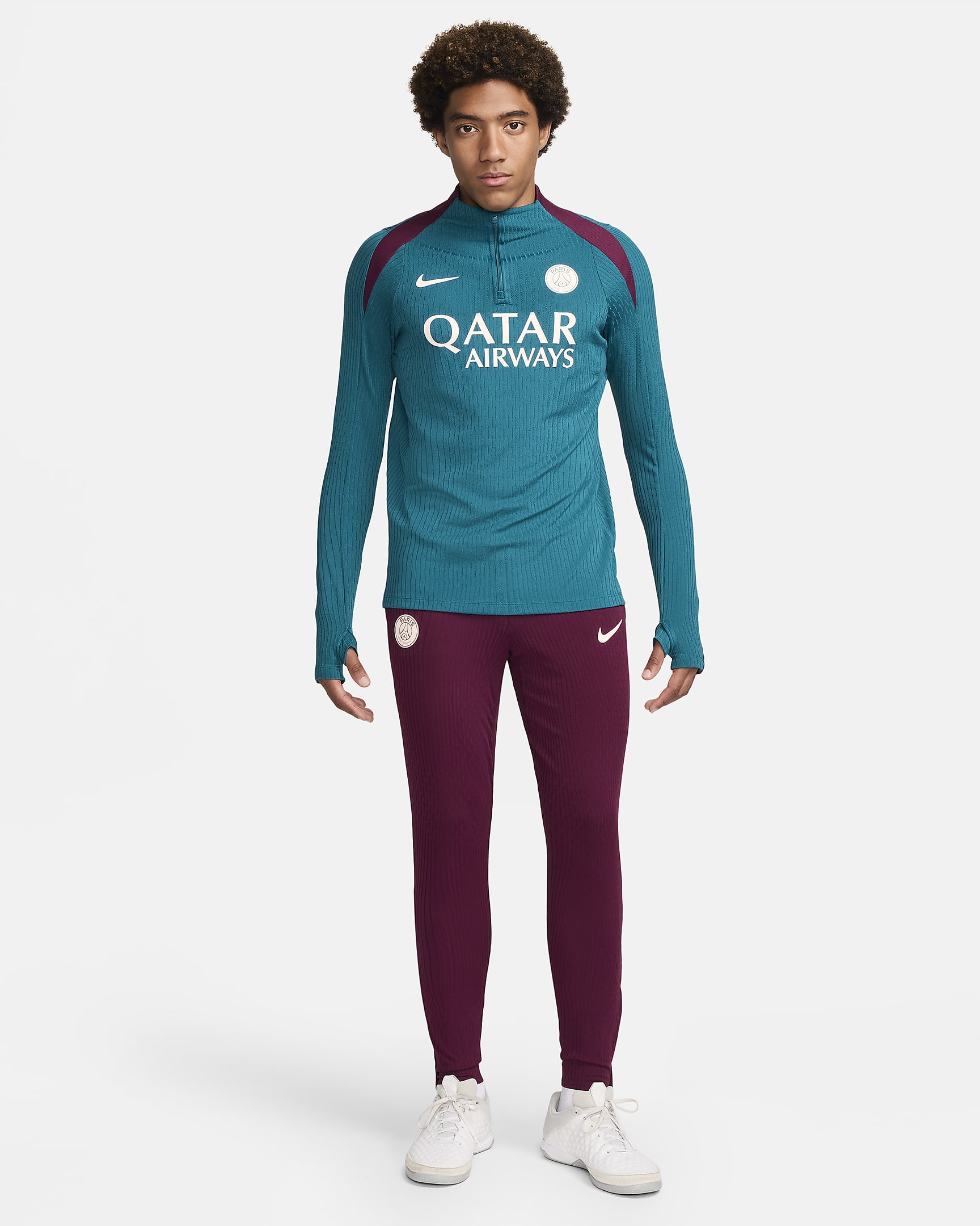 Paris Saint-Germain Strike Elite Men's Nike Dri-FIT ADV Football Knit Pants - Bordeaux/Geode Teal/Guava Ice