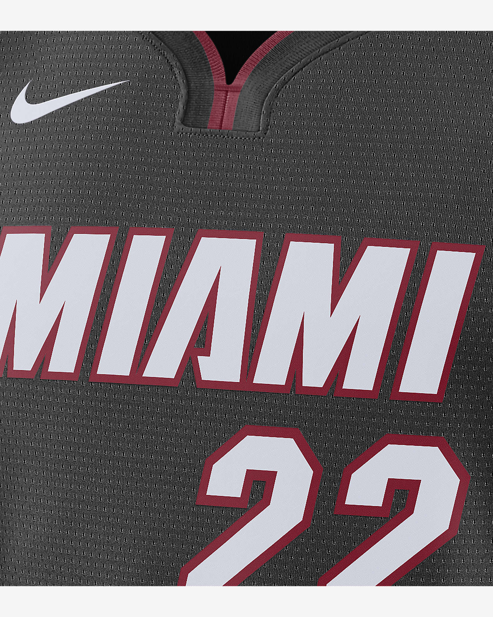 Miami Heat Icon Edition 2022/23 Nike Dri-FIT NBA Swingman Jersey för män - Svart