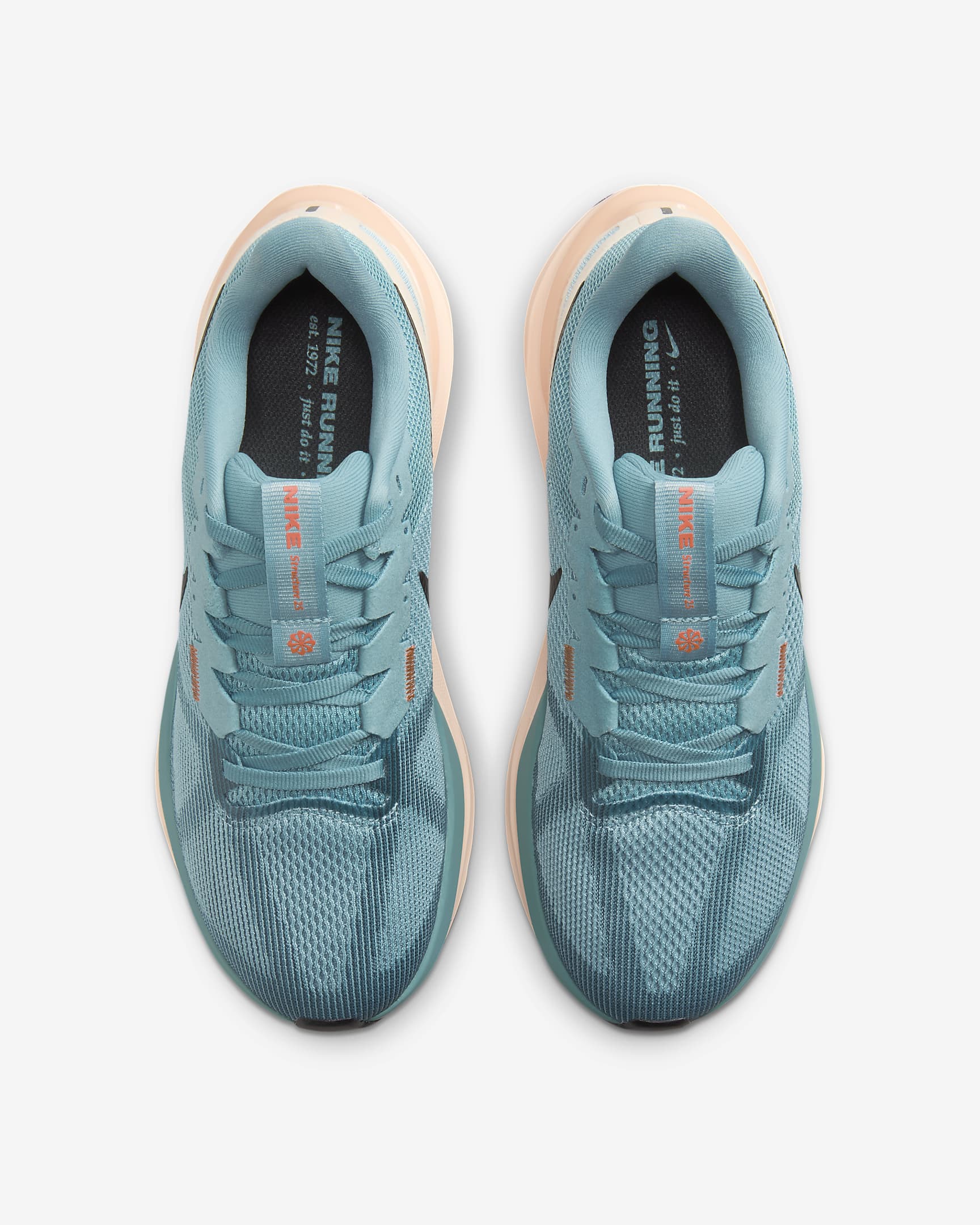 Nike Structure 25 Women's Road Running Shoes - Denim Turquoise/Crimson Tint/Light Wild Mango/Black