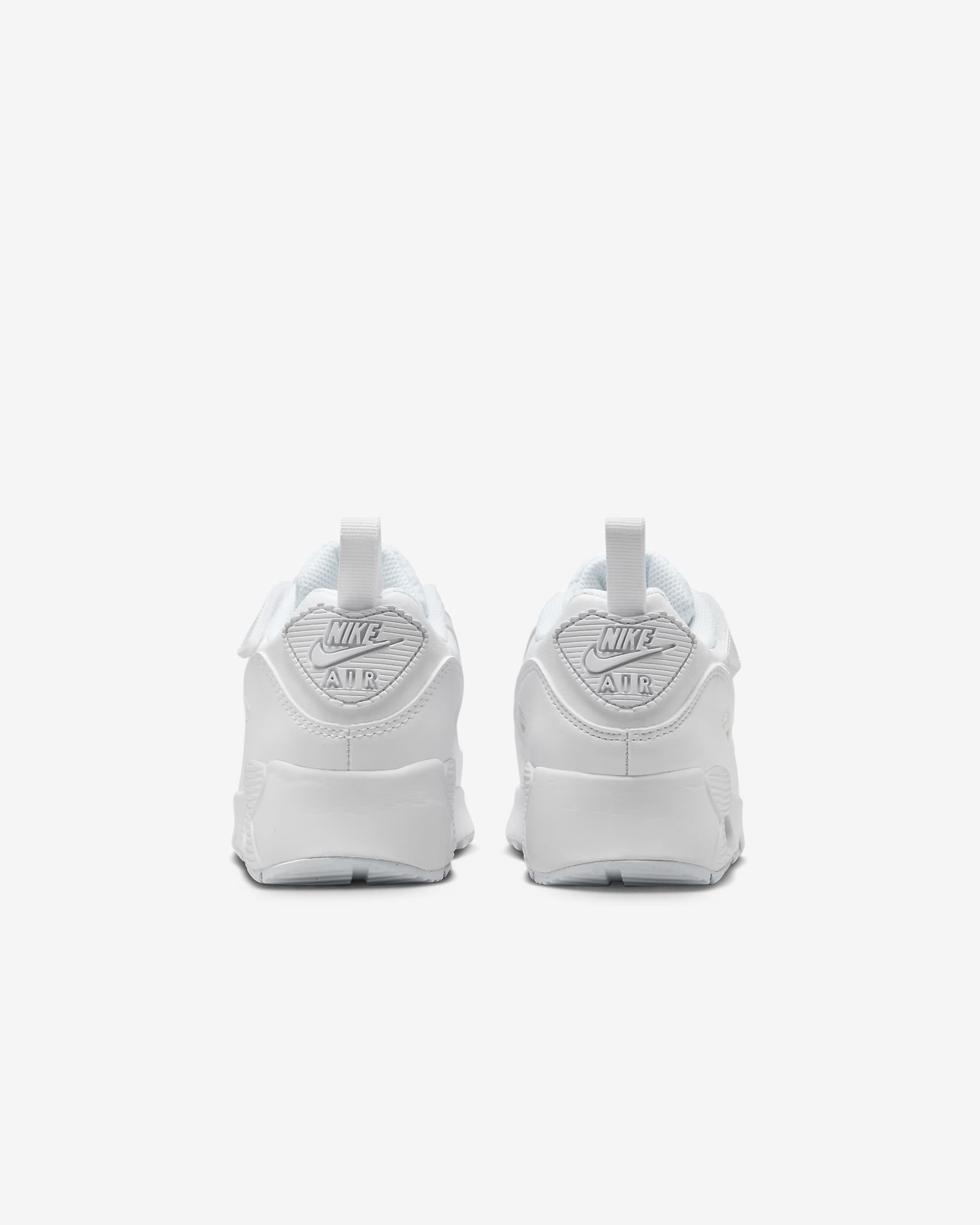 Nike Air Max 90 EasyOn Little Kids' Shoes - White/Metallic Silver/White/White