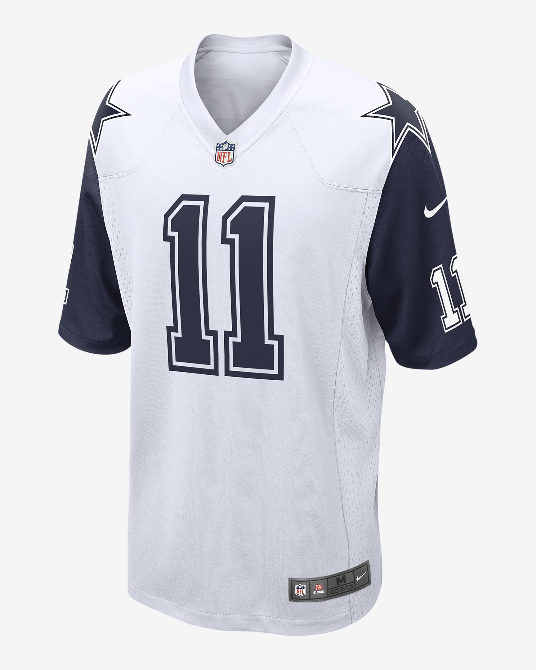 NFL Dallas Cowboys (Micah Parsons) Men's Game Football Jersey - White/Navy