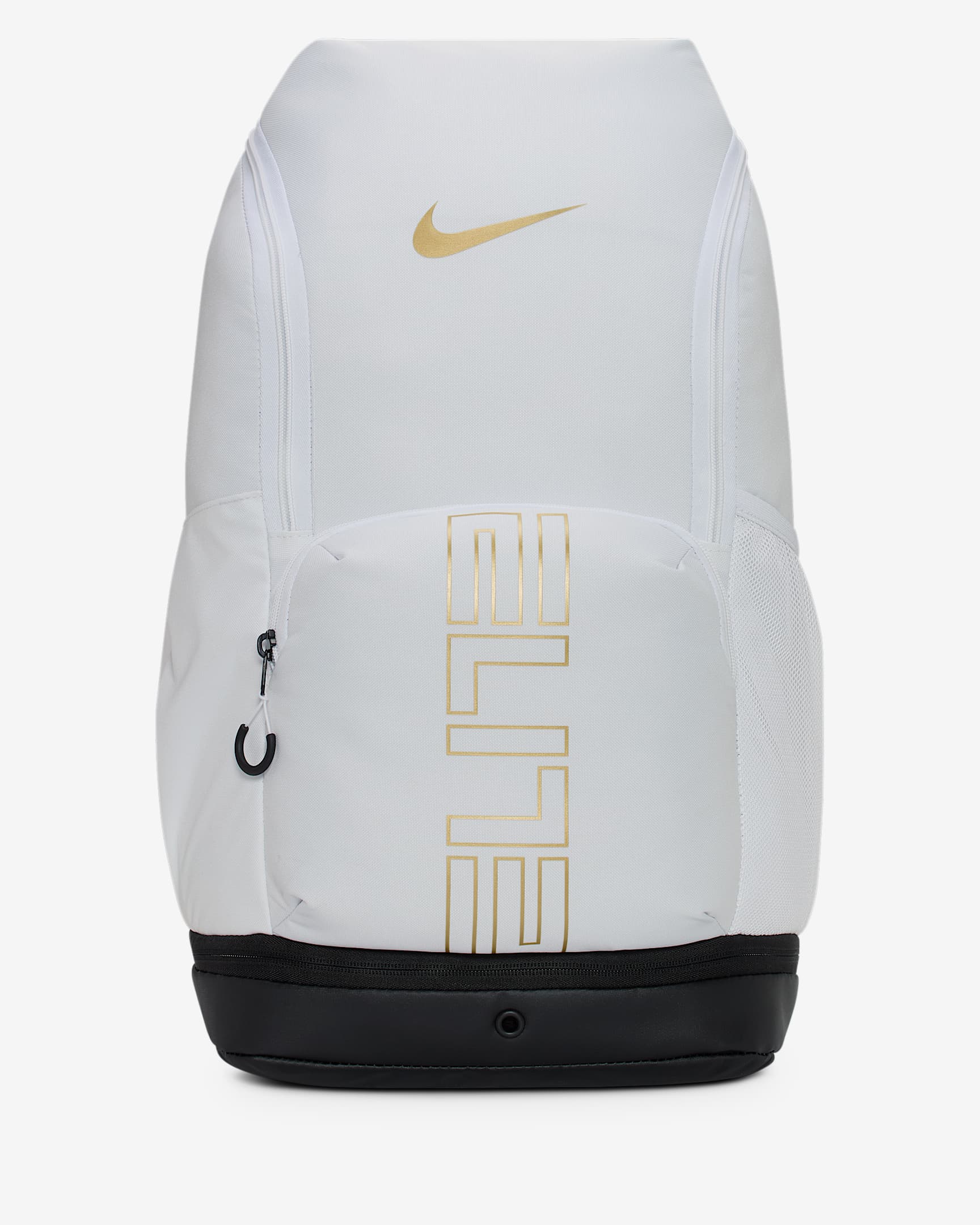 Mochila Nike Varsity Elite (32 L) - Blanco/Negro/Oro metalizado