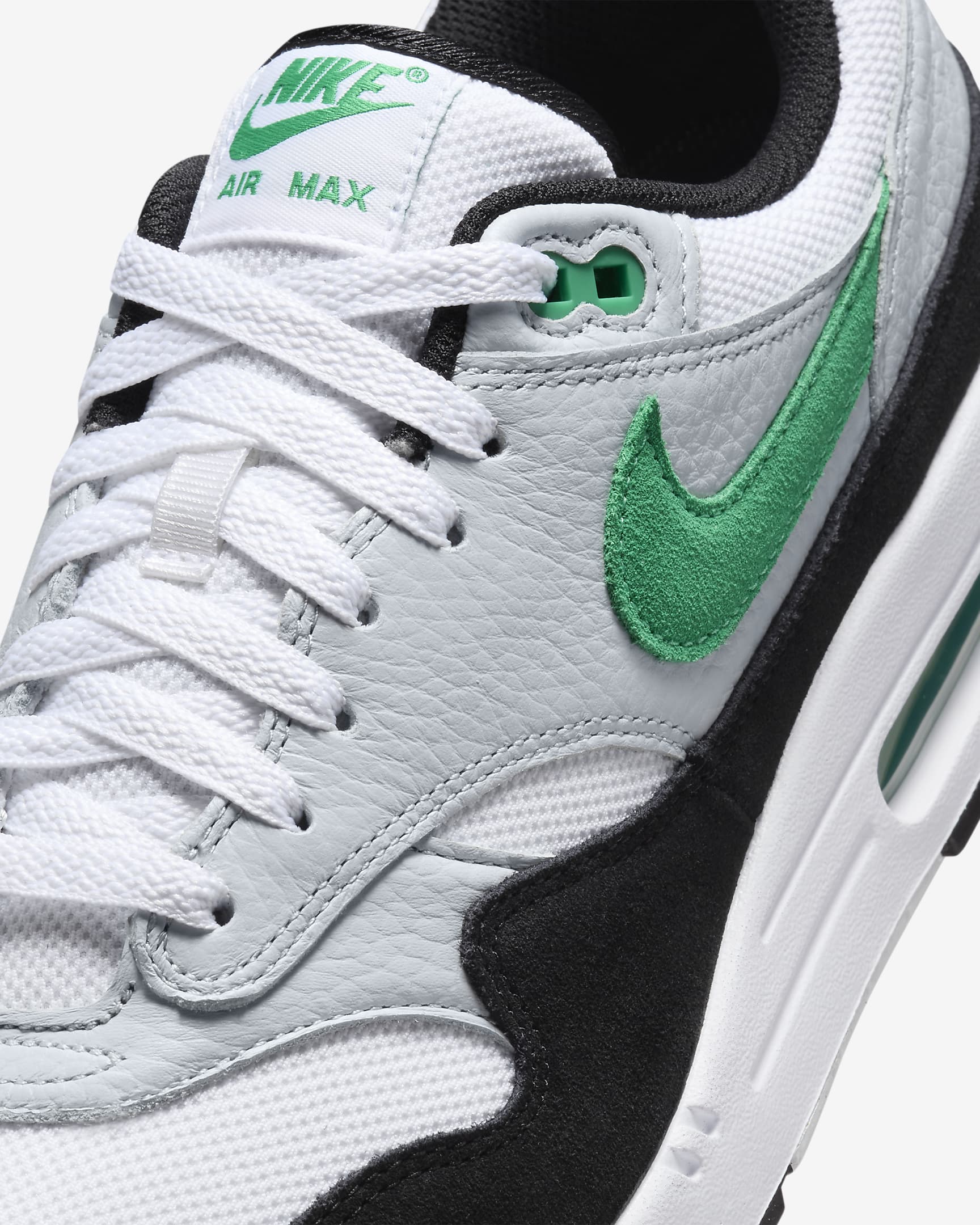 Nike Air Max 1 Herrenschuh - Weiß/Pure Platinum/Schwarz/Stadium Green