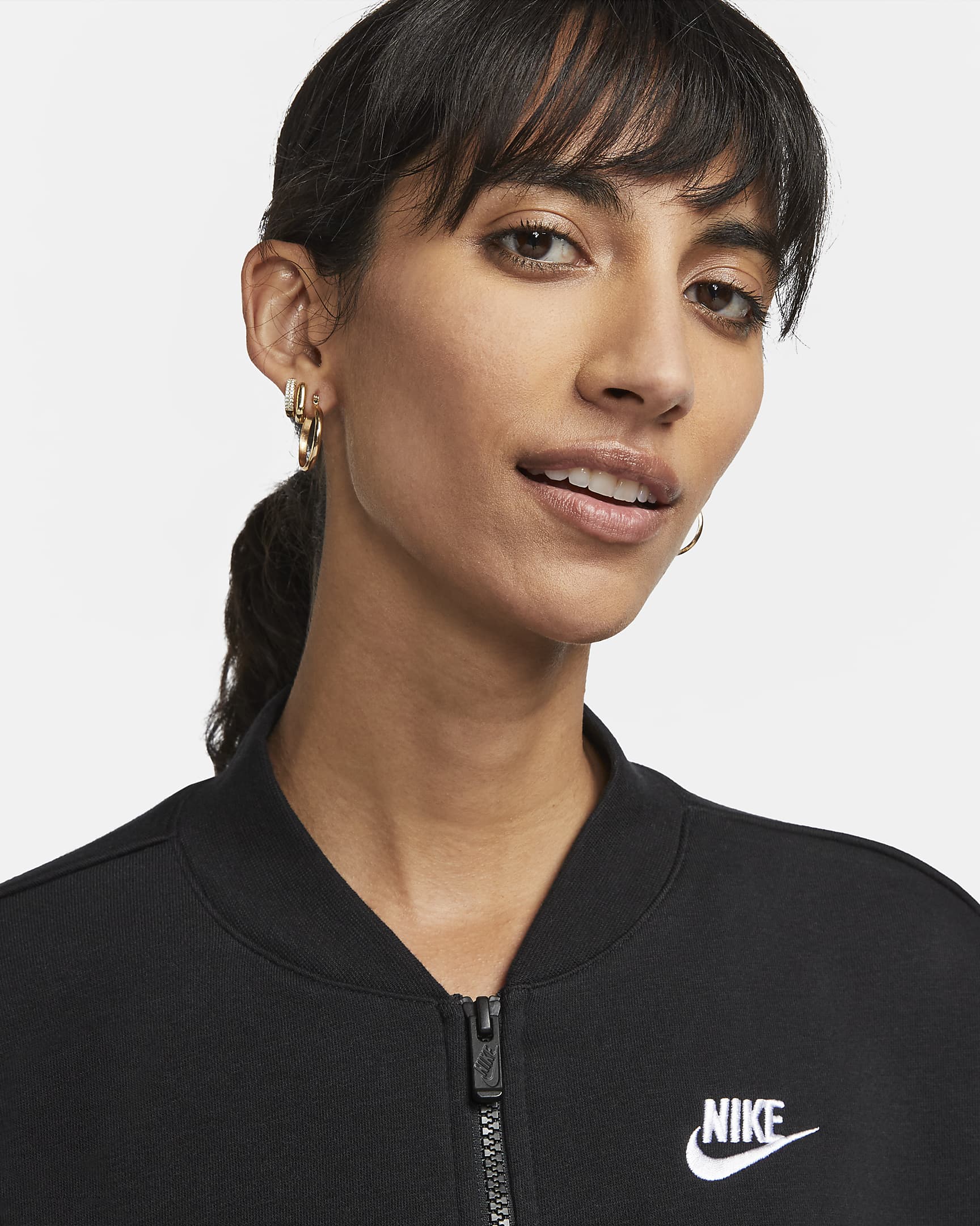cropped nike fleece