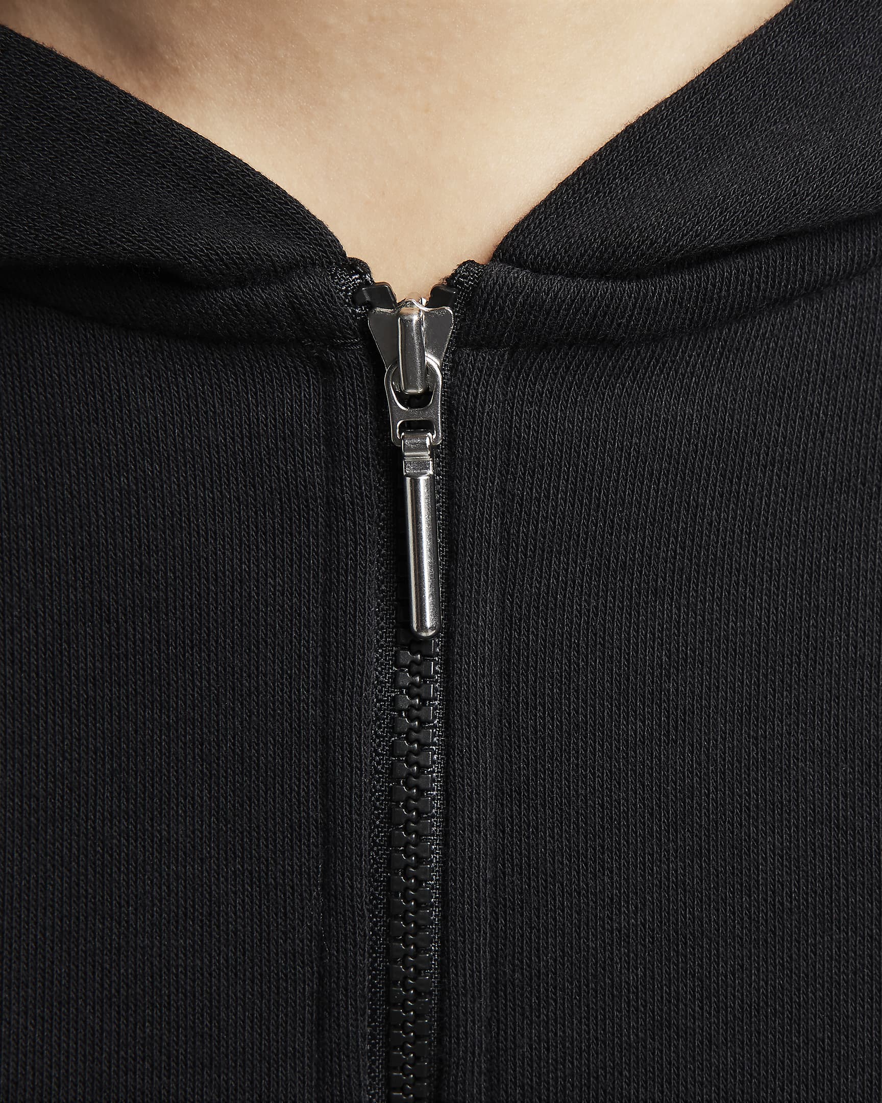 Nike Sportswear Chill Terry Women's Loose Full-Zip French Terry Hoodie - Black/Sail