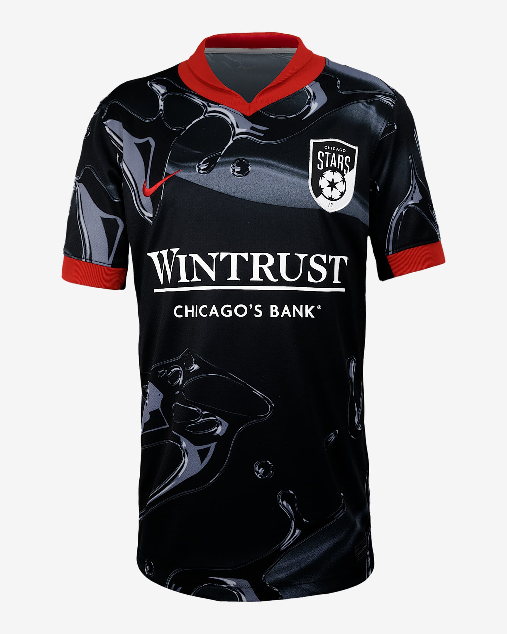 Mallory Swanson Chicago Stars FC 2025 Stadium Away Big Kids' Nike Dri-FIT NWSL Replica Jersey - Black