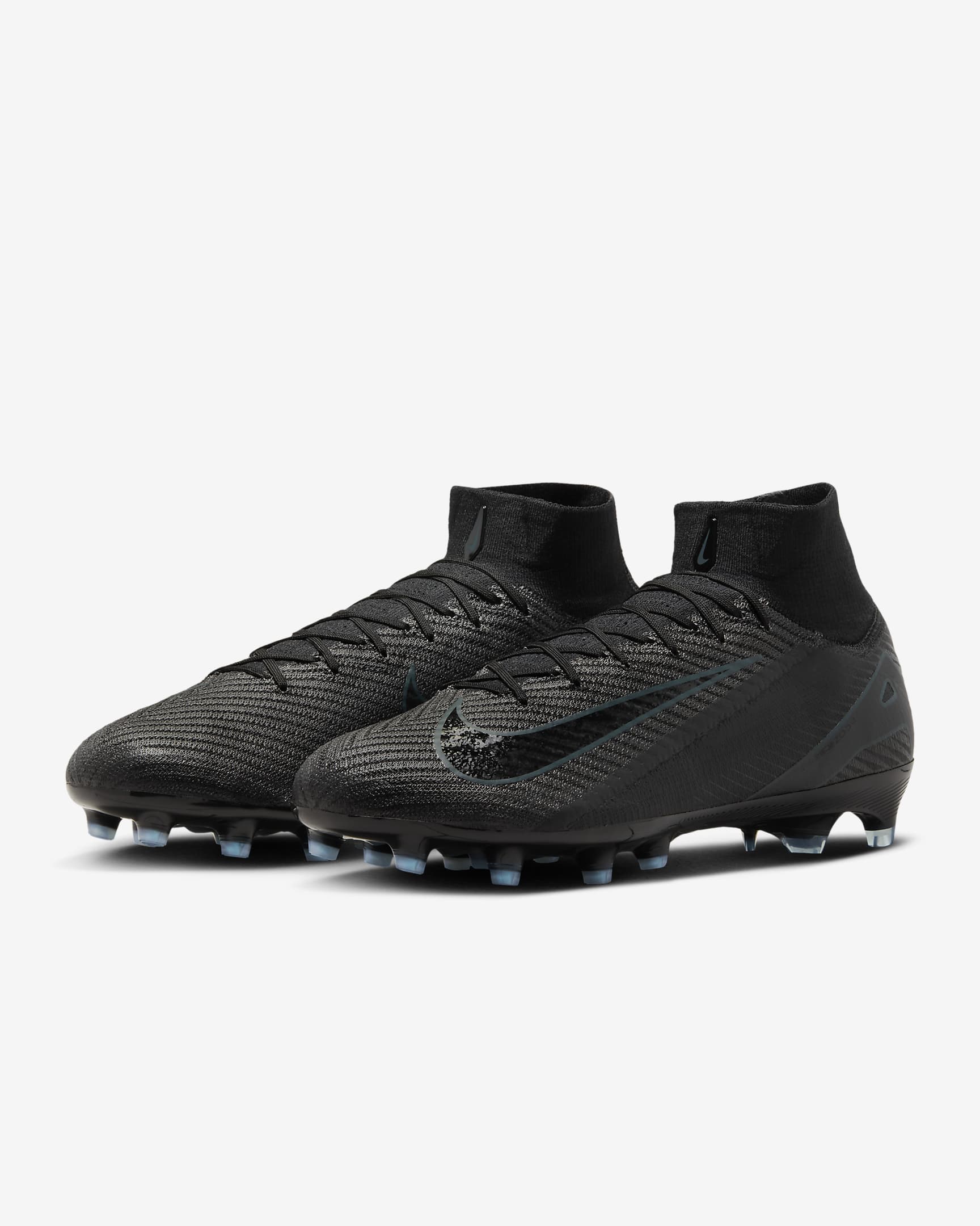 Nike Mercurial Superfly 10 Elite AG-Pro High-Top Football Boot - Black/Deep Jungle/Black