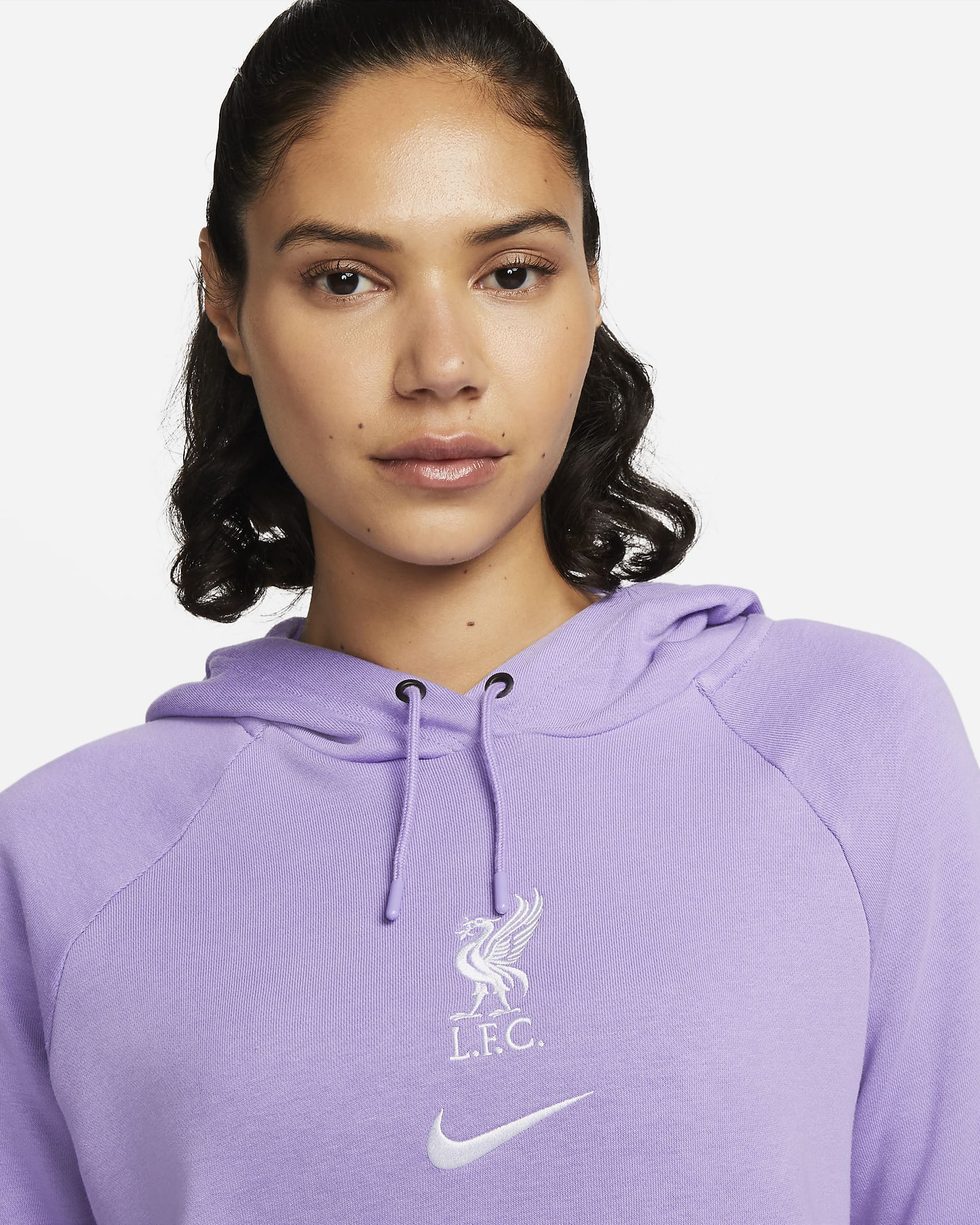 Liverpool F.C. Essential Women's Nike Football Fleece Pullover Hoodie