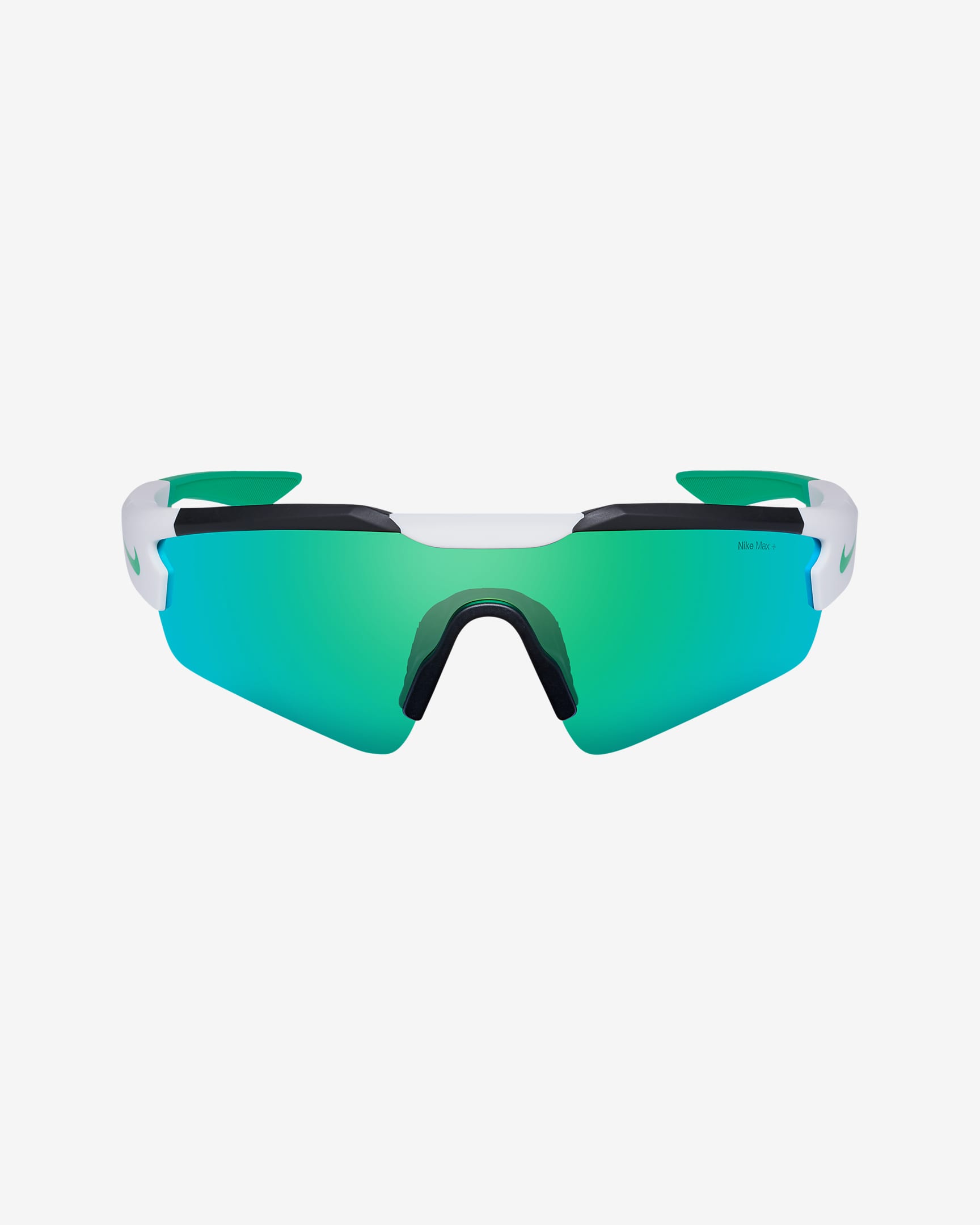 Nike Cloak Youth Mirrored Sunglasses - White/Green