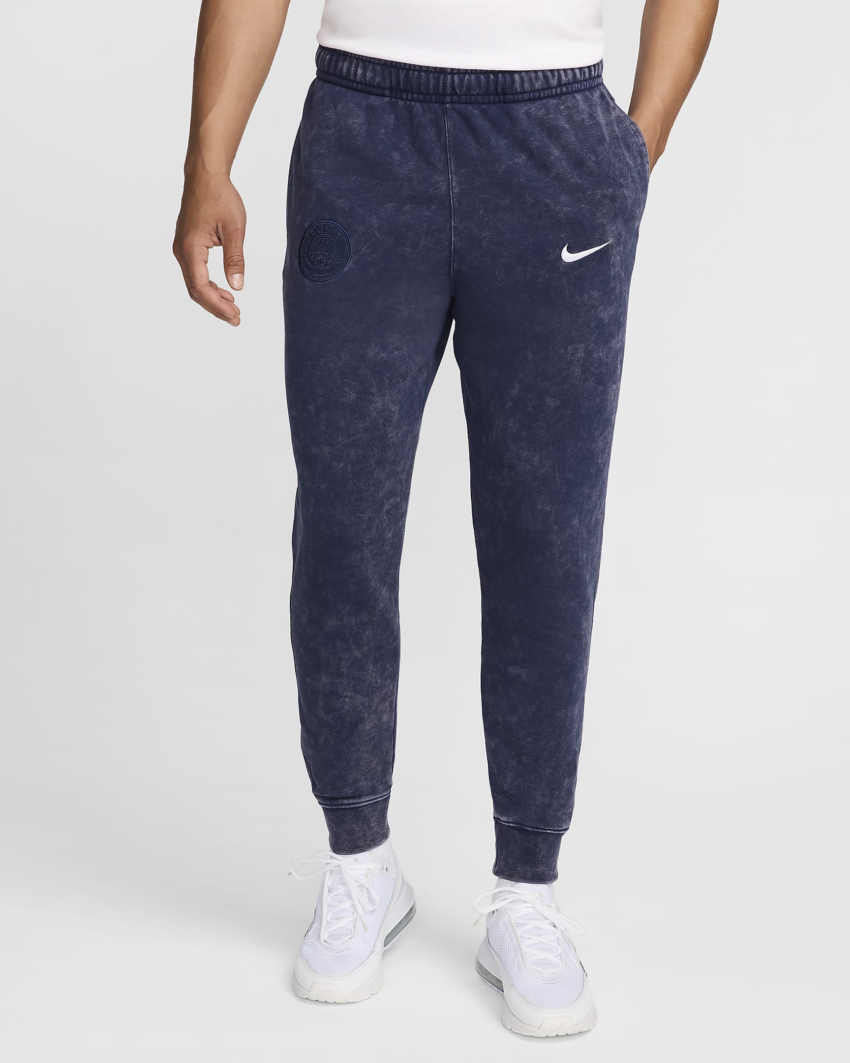 Paris Saint-Germain Club Men's Nike Football Jogger - Midnight Navy/White