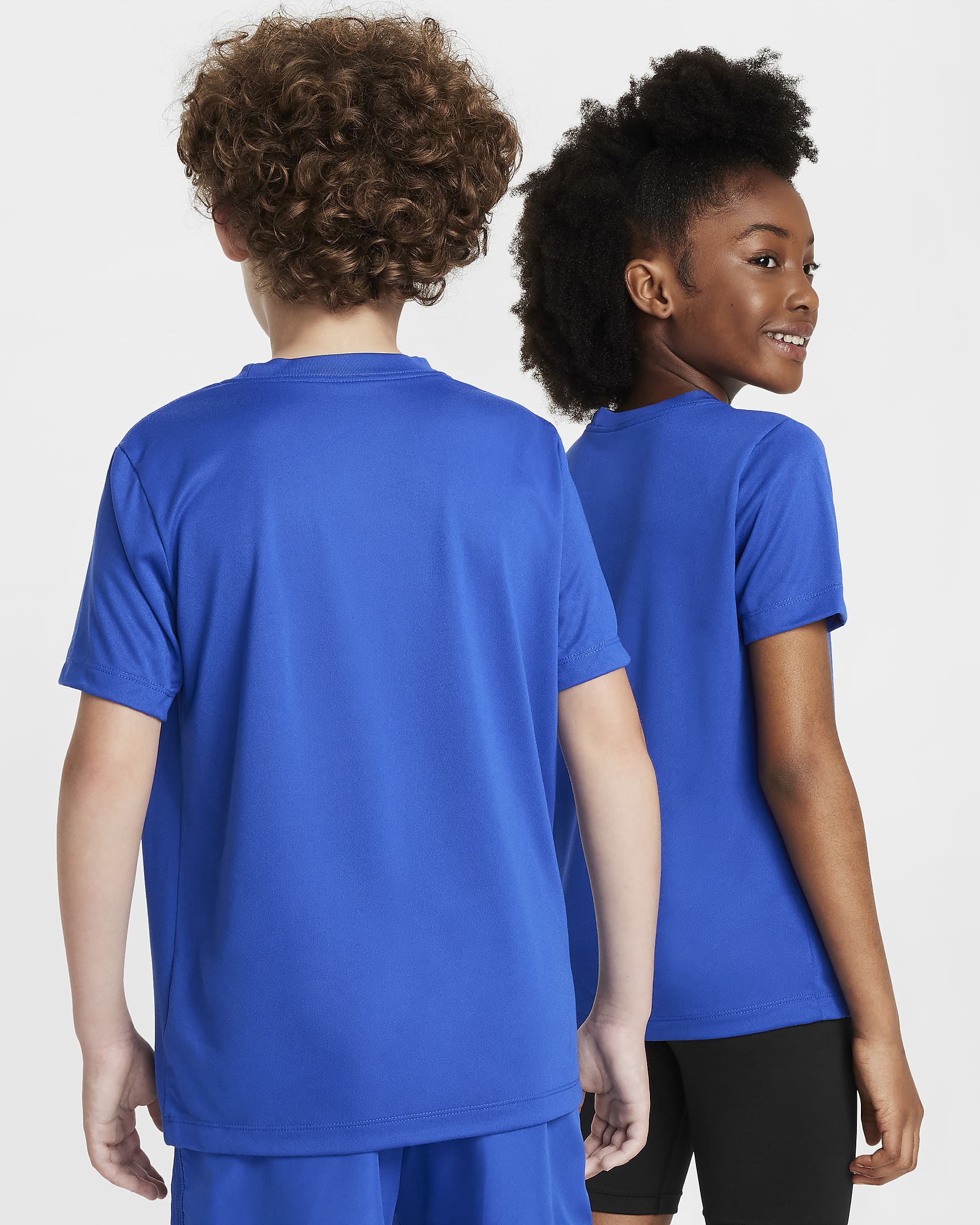 Playera Dri-FIT para niños talla grande Nike Legend - Royal juego