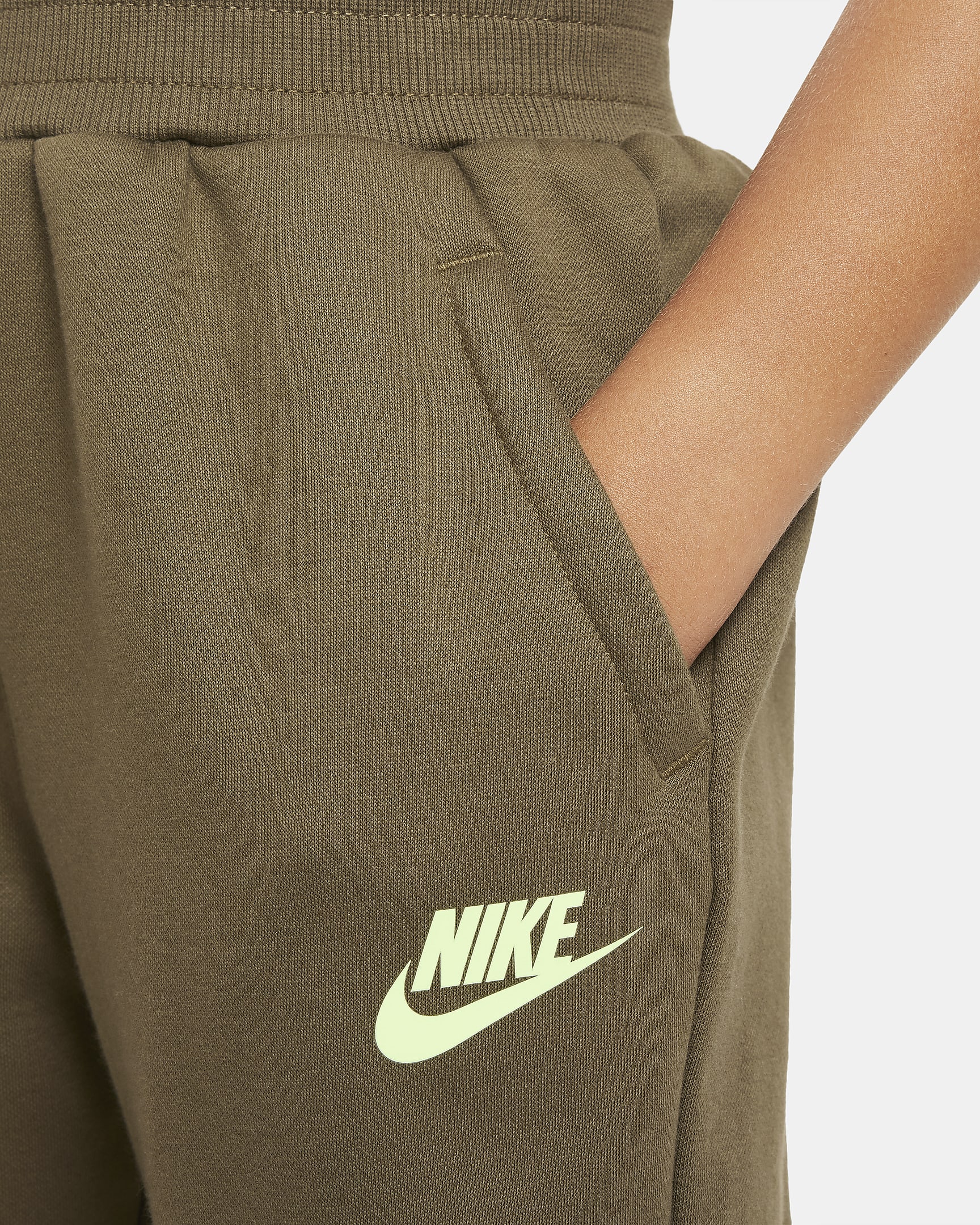 Nike Sportswear Snow Day Fleece Pants Little Kids Pants - Medium Olive