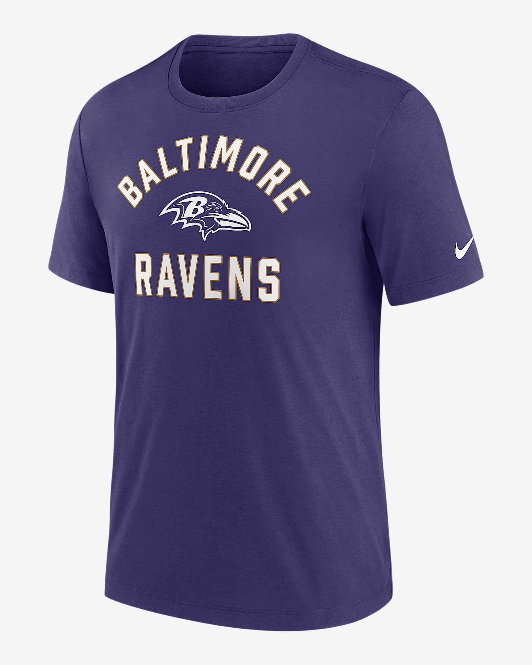Baltimore Ravens Favorable Timeline Men's Nike NFL T-Shirt - Purple