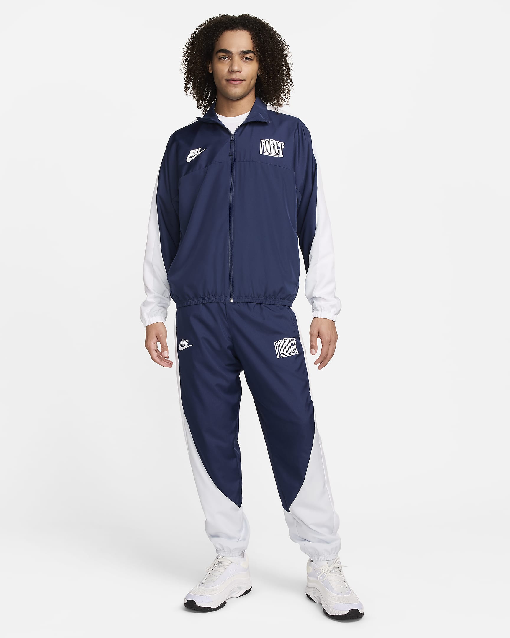 Nike Starting 5 Men's Basketball Trousers - Midnight Navy/Pure Platinum/White/White