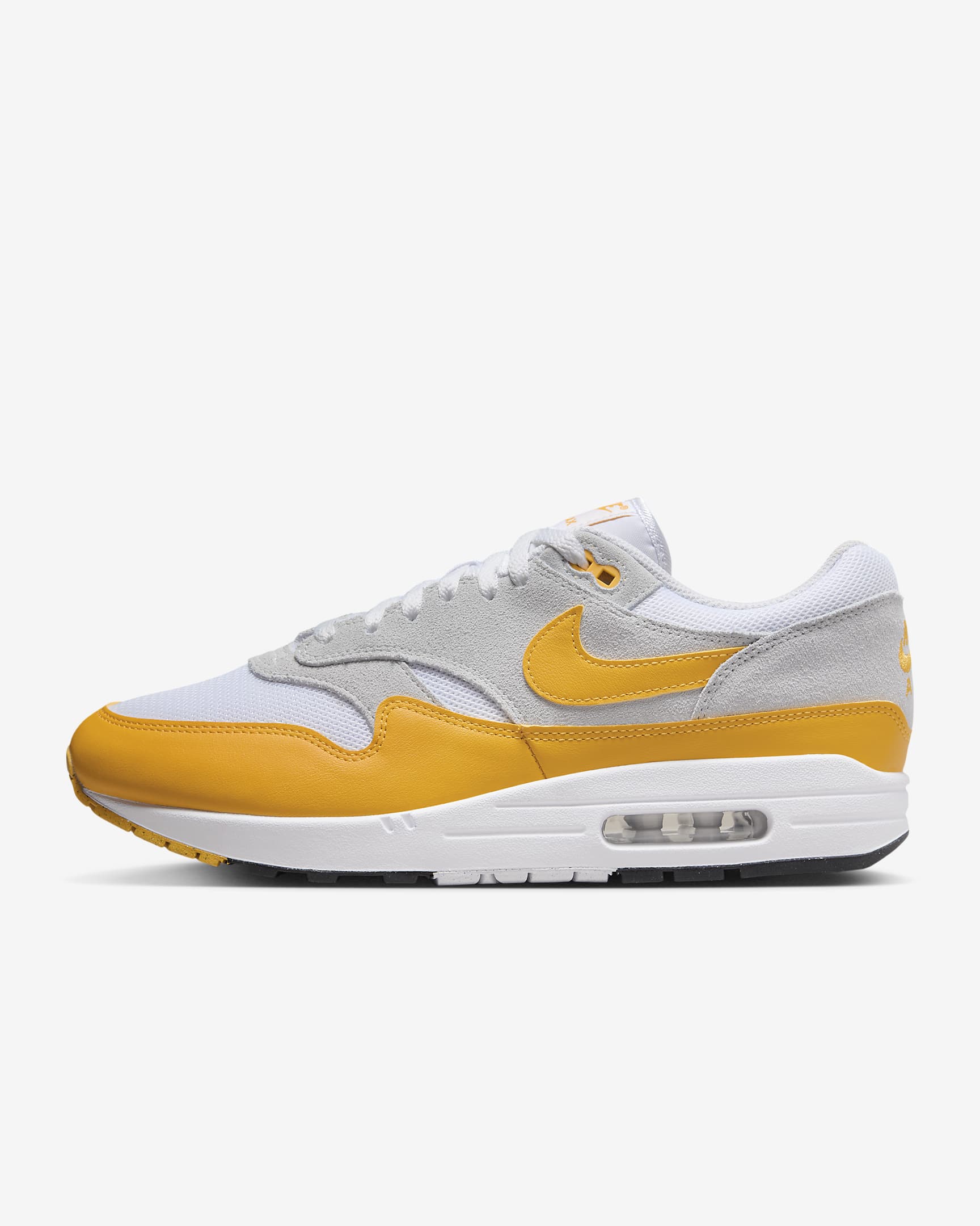 Nike Air Max 1 Essential Zapatillas - Hombre - Blanco/Pure Platinum/Negro/University Gold