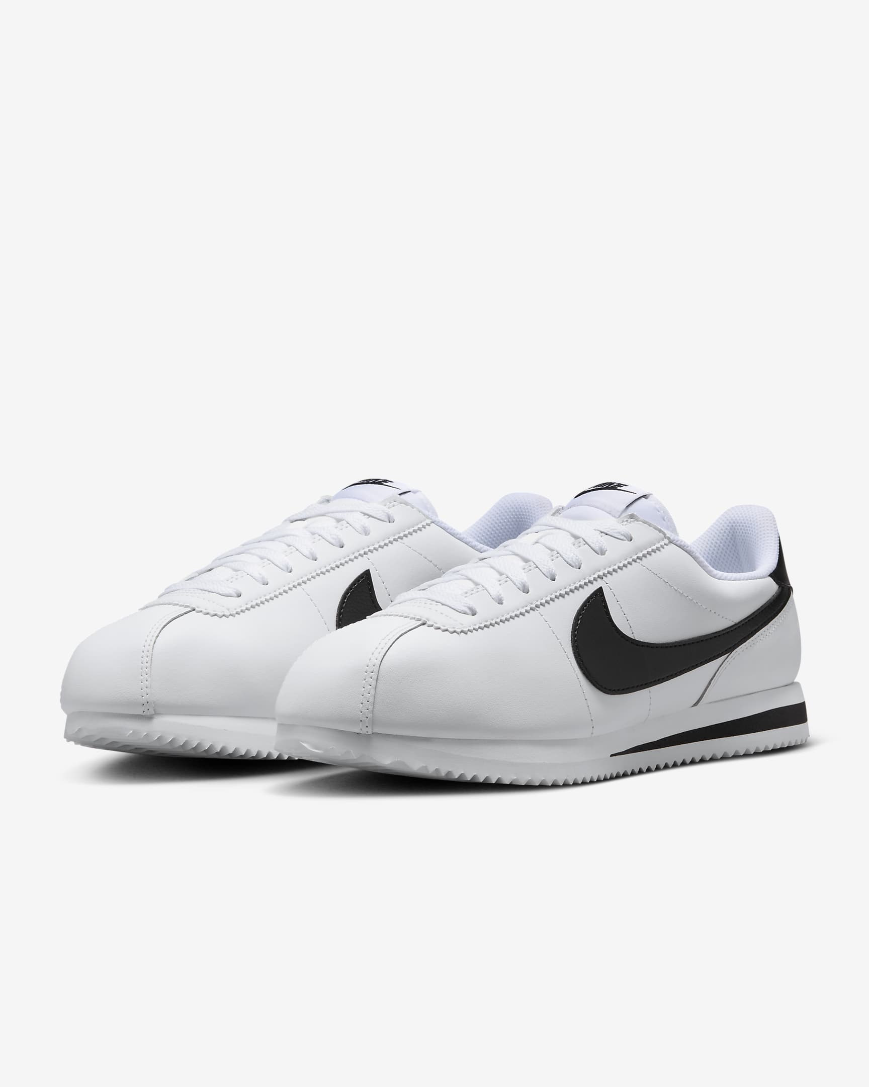 Nike Cortez Leather Women's Shoes - White/Black