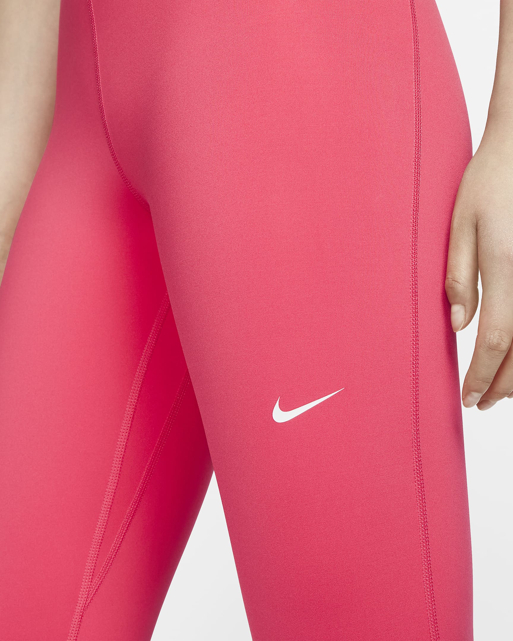 Nike Pro Sculpt Women's High-Waisted Full-Length Leggings - Aster Pink/White