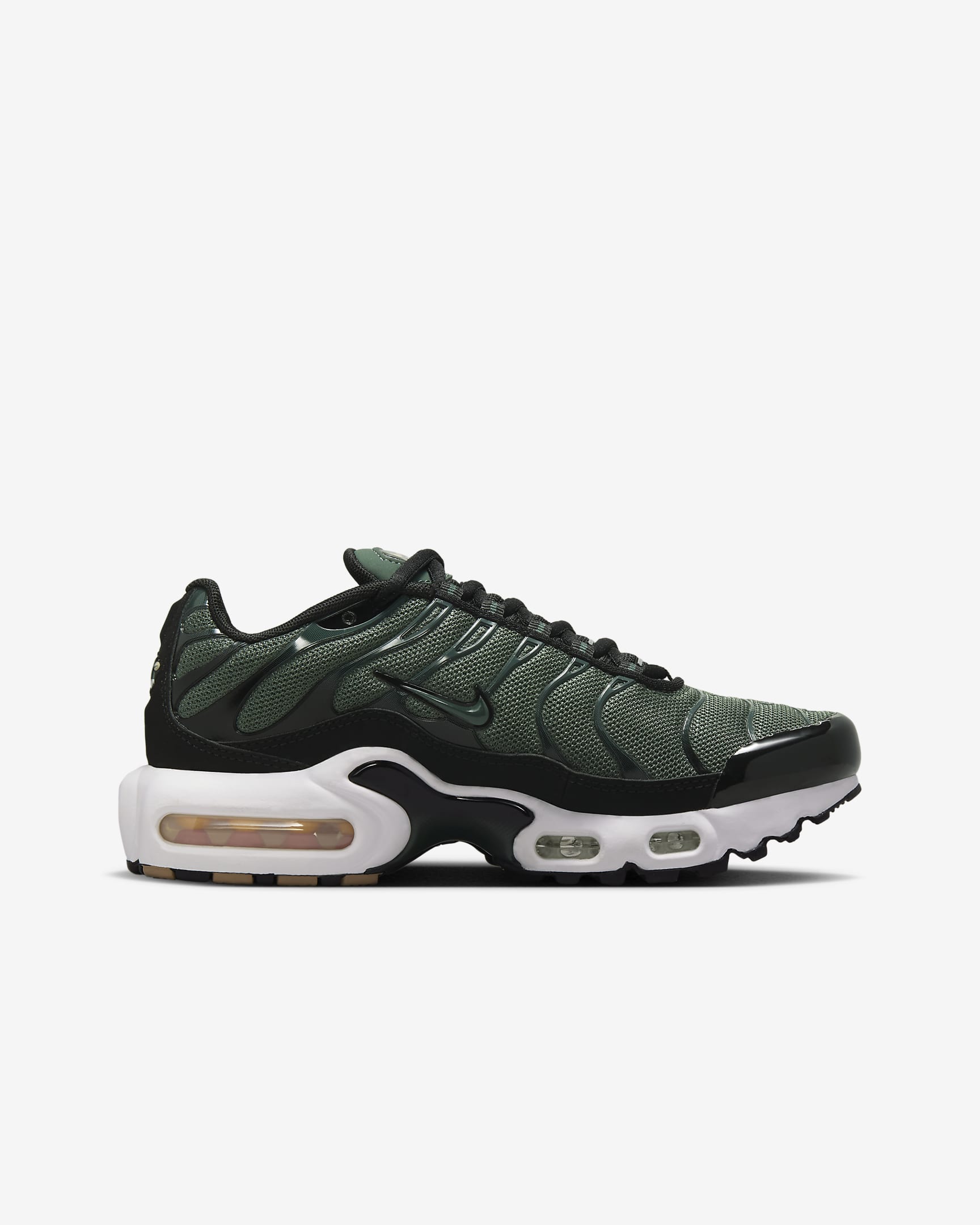 Tenis para niños grandes Nike Air Max Plus - Verde vintage/Negro/Cáñamo/Verde vintage