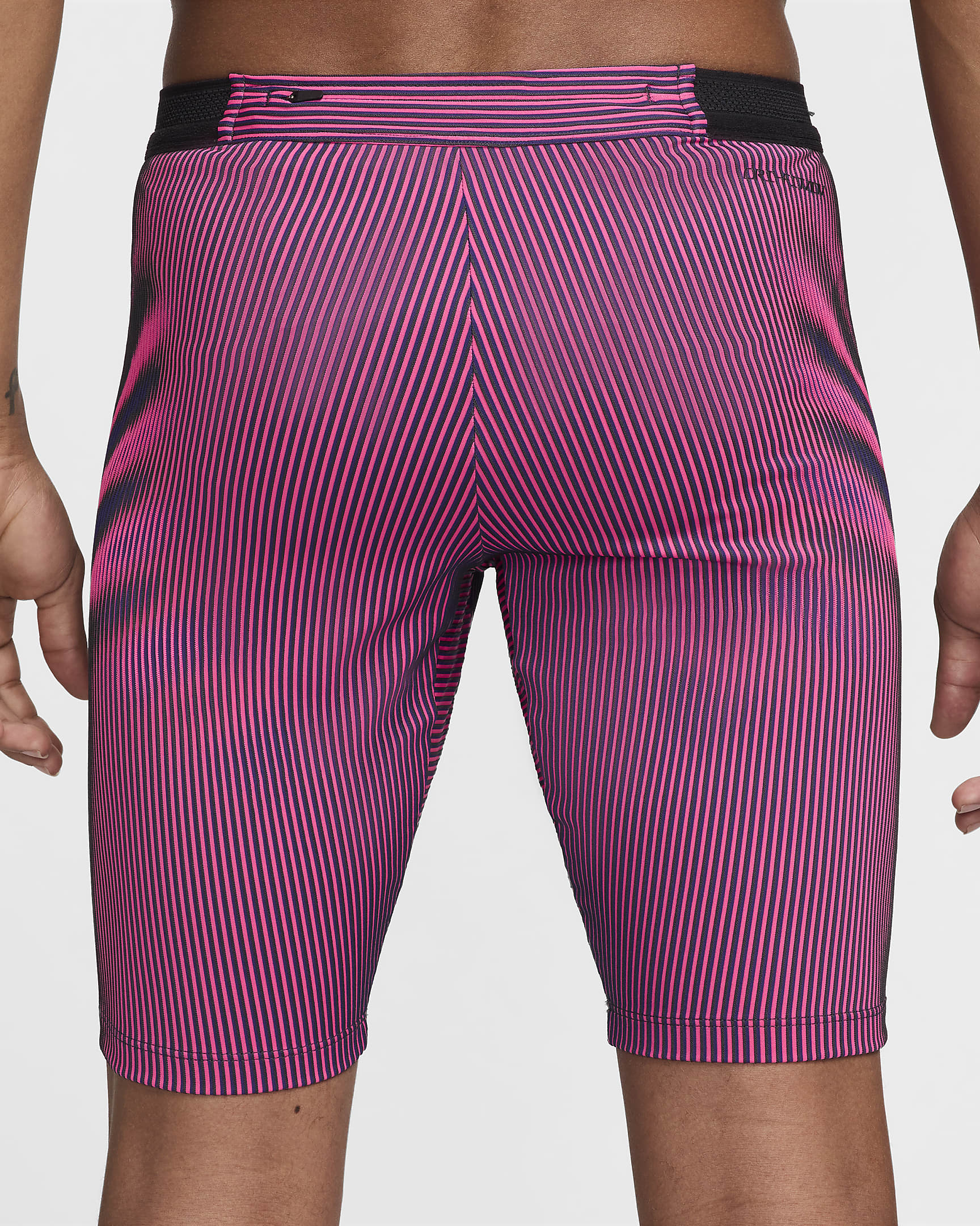 Nike AeroSwift Men's Dri-FIT ADV Running 1/2-Length Tights - Anthracite/Hyper Pink/Court Purple/Black