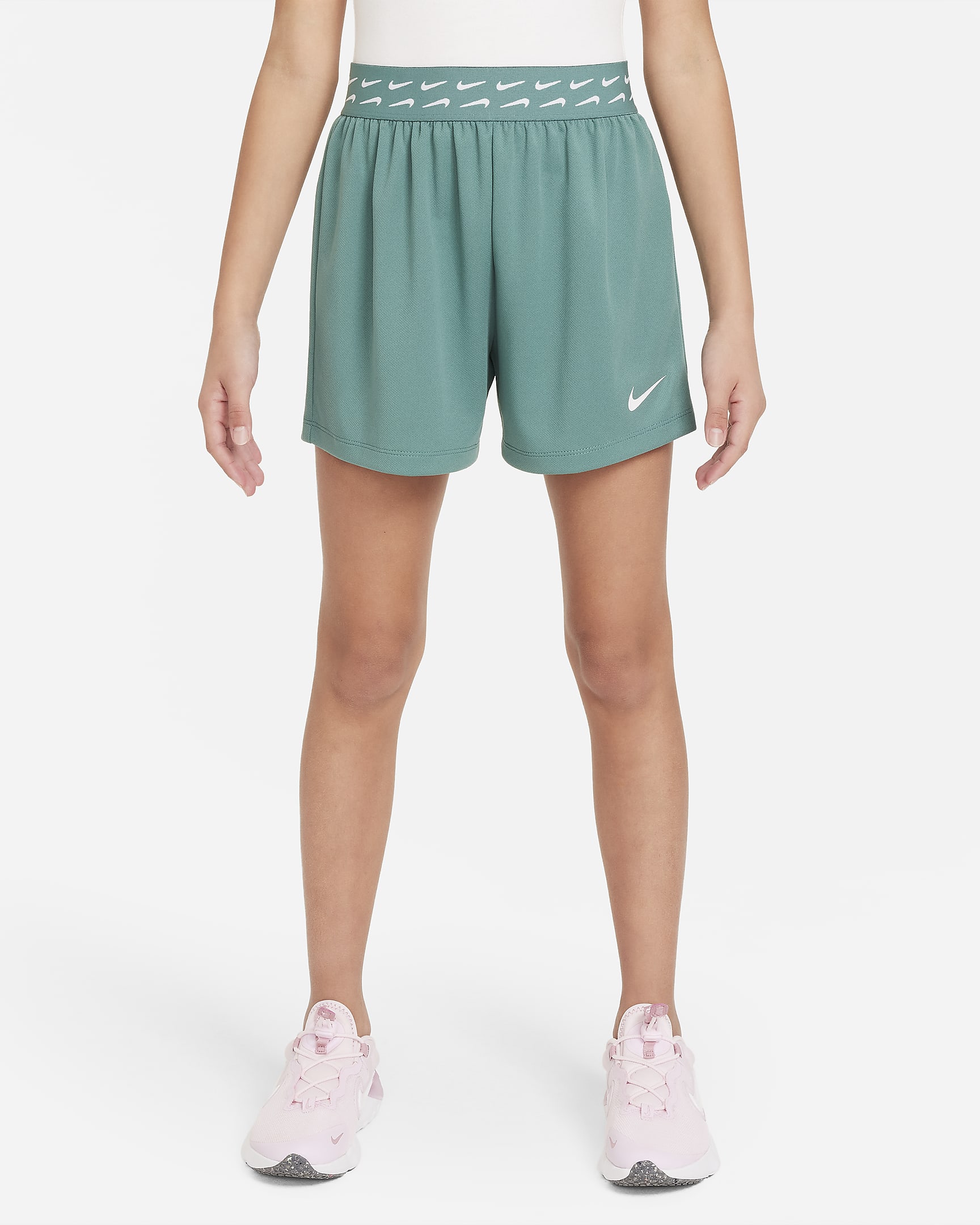 Nike Trophy Older Kids' (Girls') Dri-FIT Training Shorts - Bicoastal/White